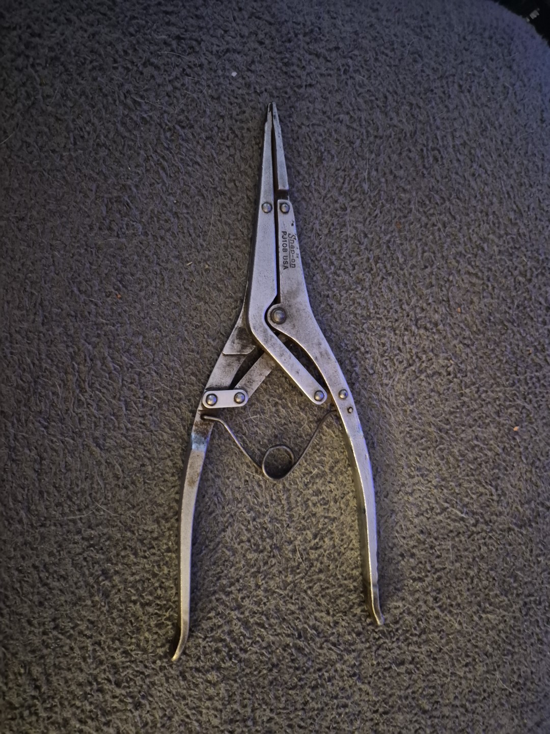 Vintage PJ10B Snap-on 10″ Compound Snap Ring Circlip Pliers transmission USA