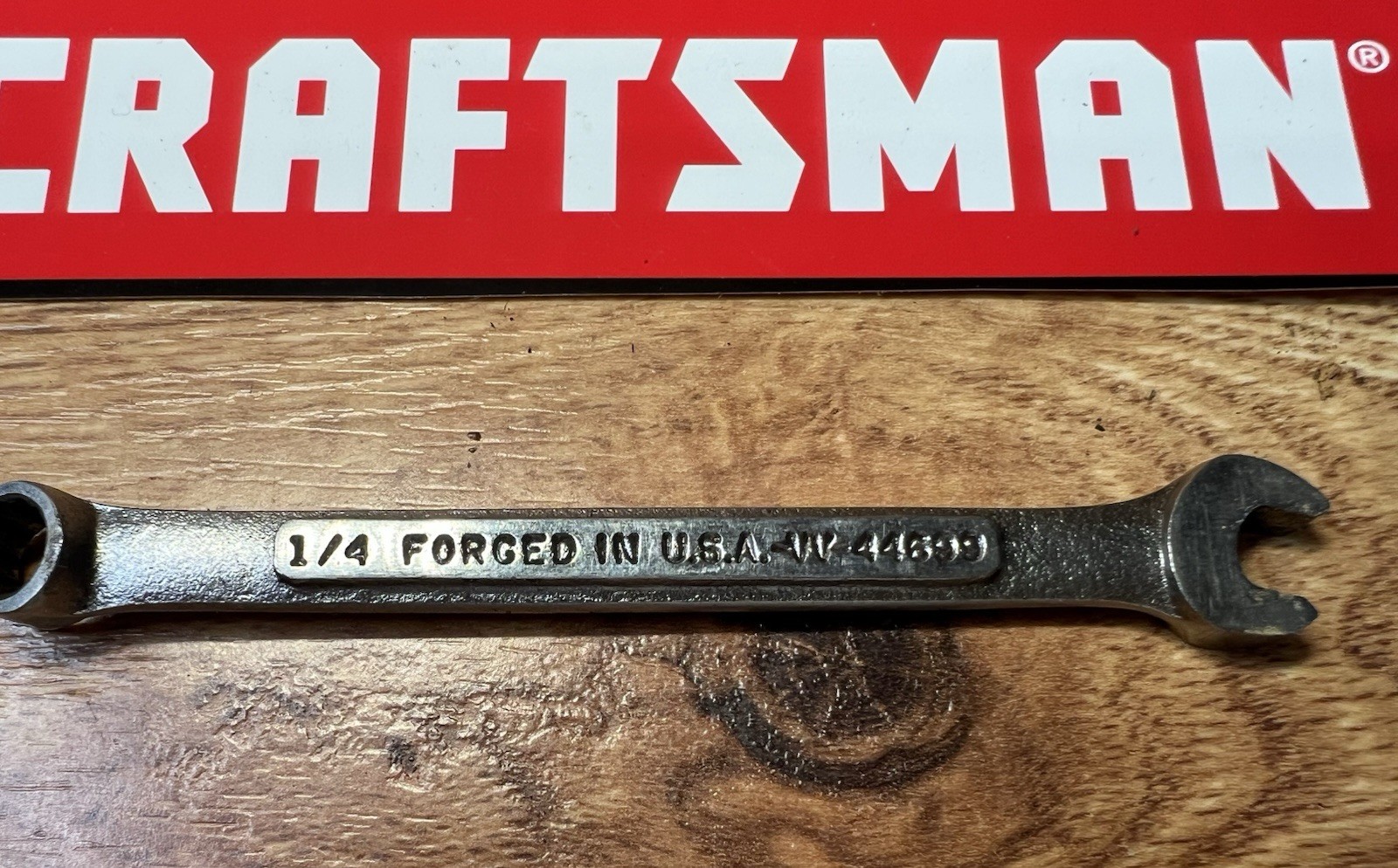 CRAFTSMAN -VV- 44699 COMBINATION WRENCH 1/4″ 12 POINT Ultrasonic Cleaned