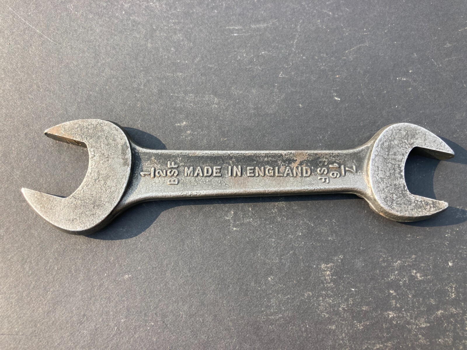 Spearpoint Wrench 7/16 W x 3/8W Open End Spanner 6″ Whitworth