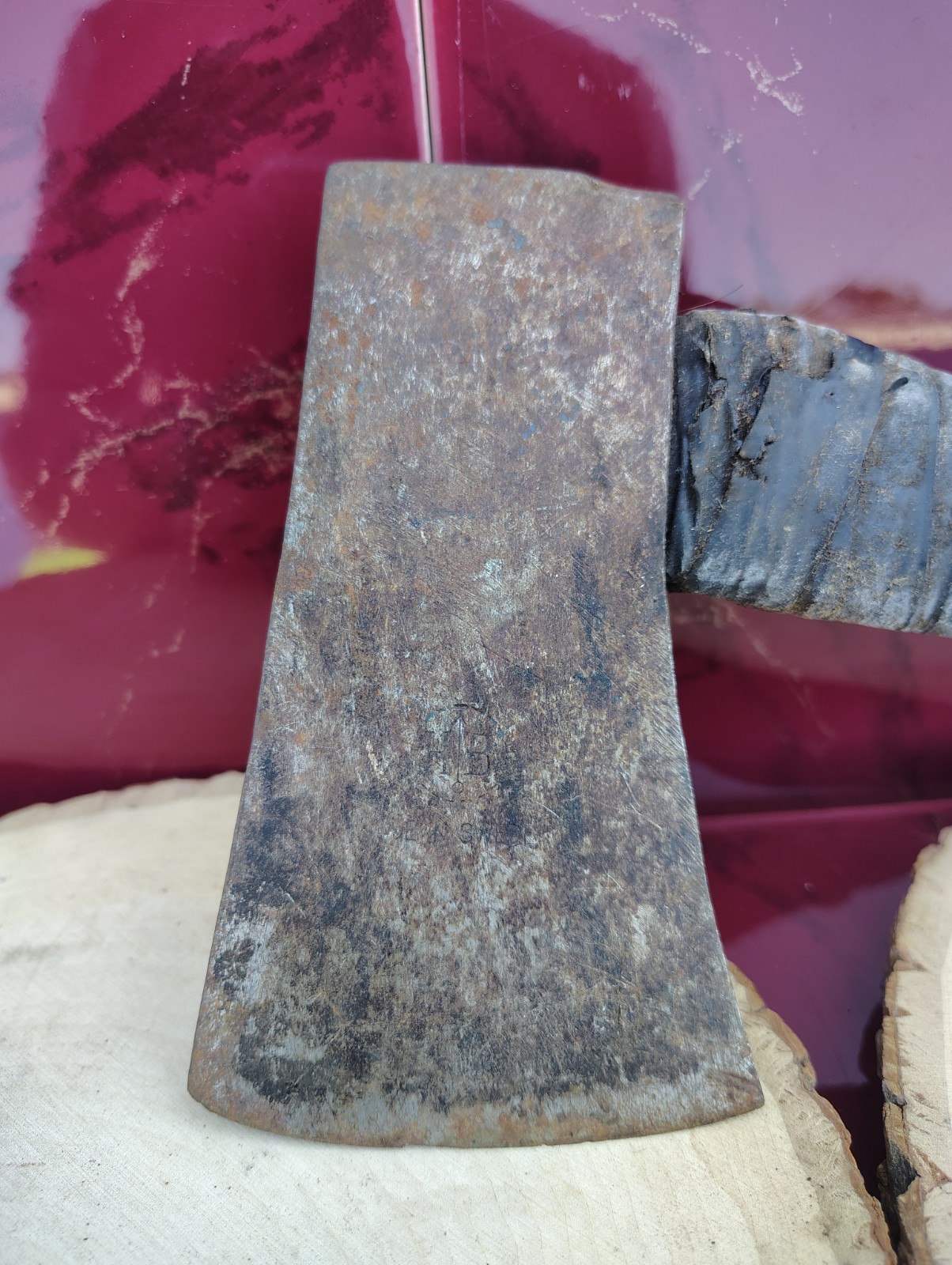 Vintage H.B Hults Bruk 15” Hatchet With Original Handle 0.6/1 1/4 Made in Sweden