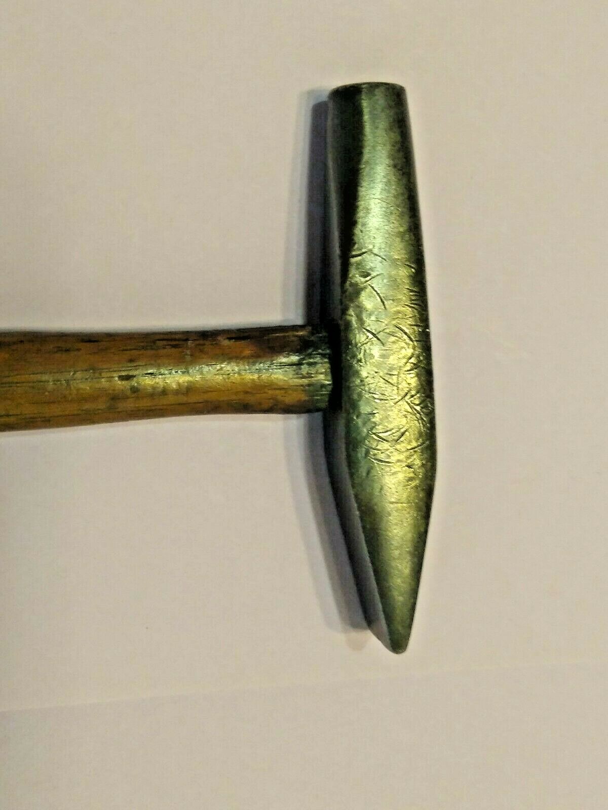 Vtg Small, Blacksmith, Jewelers, Watchmakers Hammer, 6 3/8″ With Hickory Handle