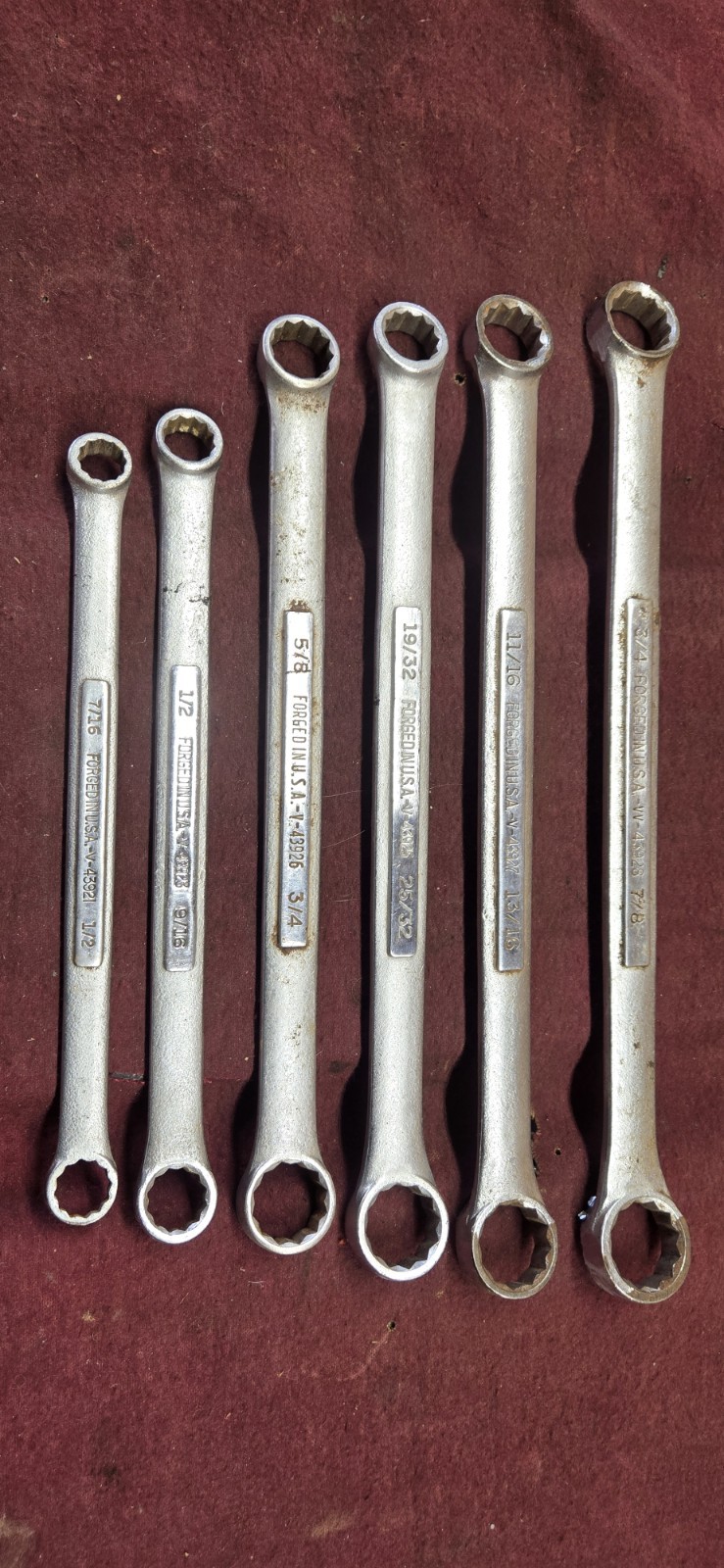 Vintage Craftsman Box End Wrench Set