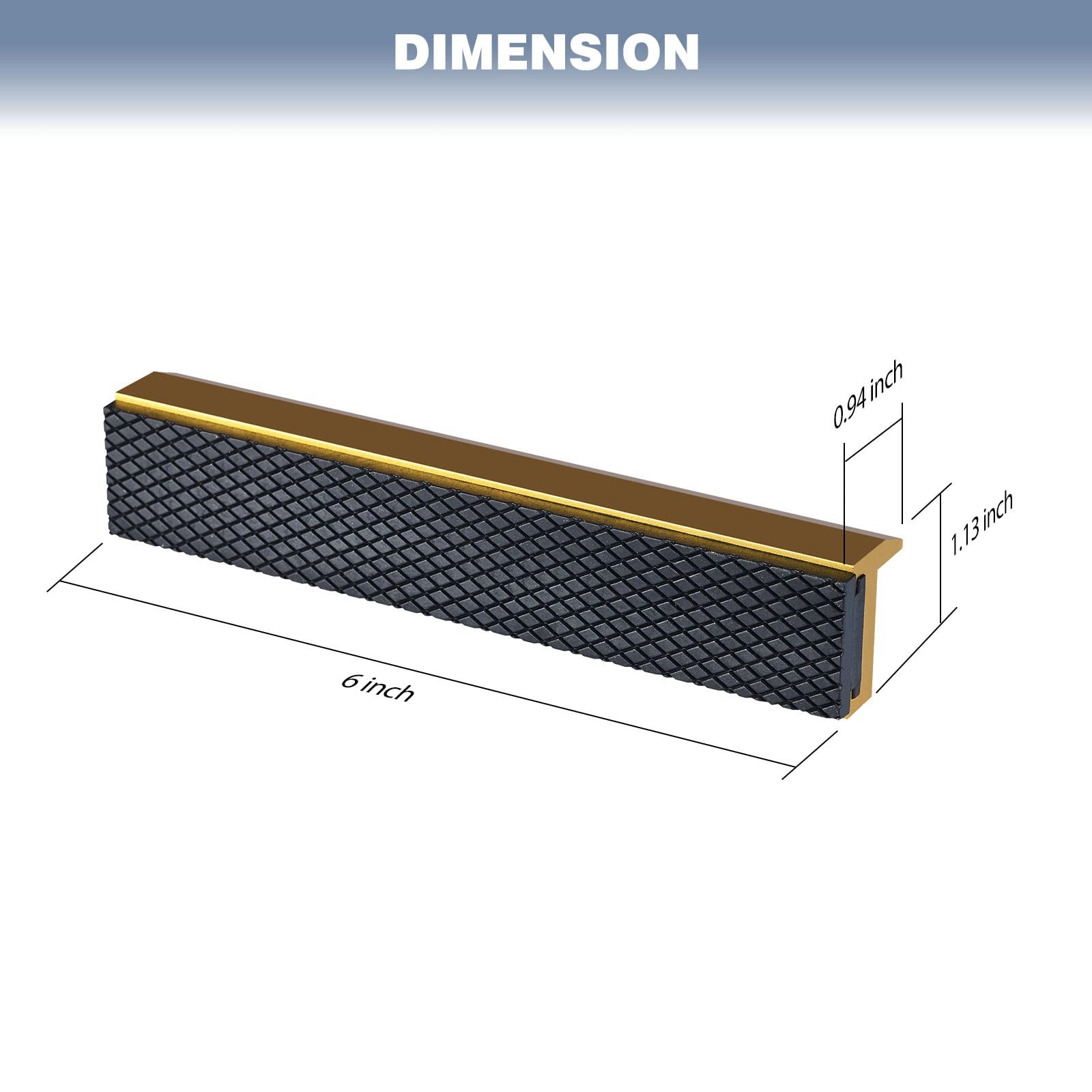 TRISENSE 6″ Vise Jaws, Universal Soft Vice Jaws Pads Covers 6 inches, Golden