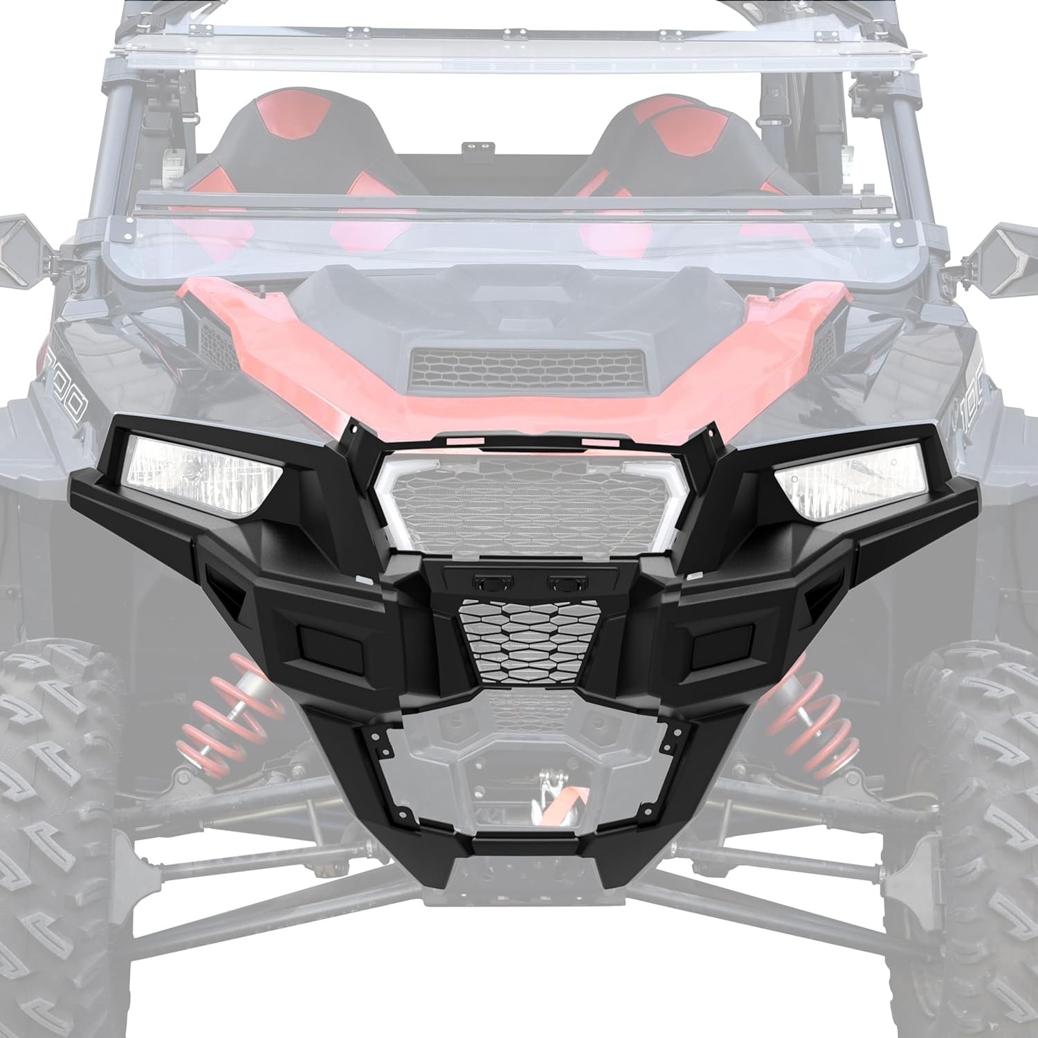 Black Combined Front Fascia for Polaris General 1000/4/General XP 1000/XP4 2016-