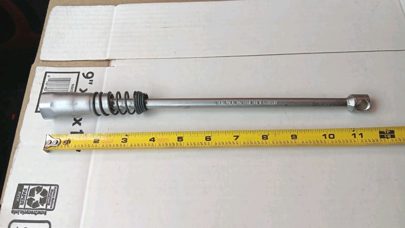 Matador 365 Mercedes Benz 0005811067 Spark Plug Wrench 20.8mm 13/16″ W Germany