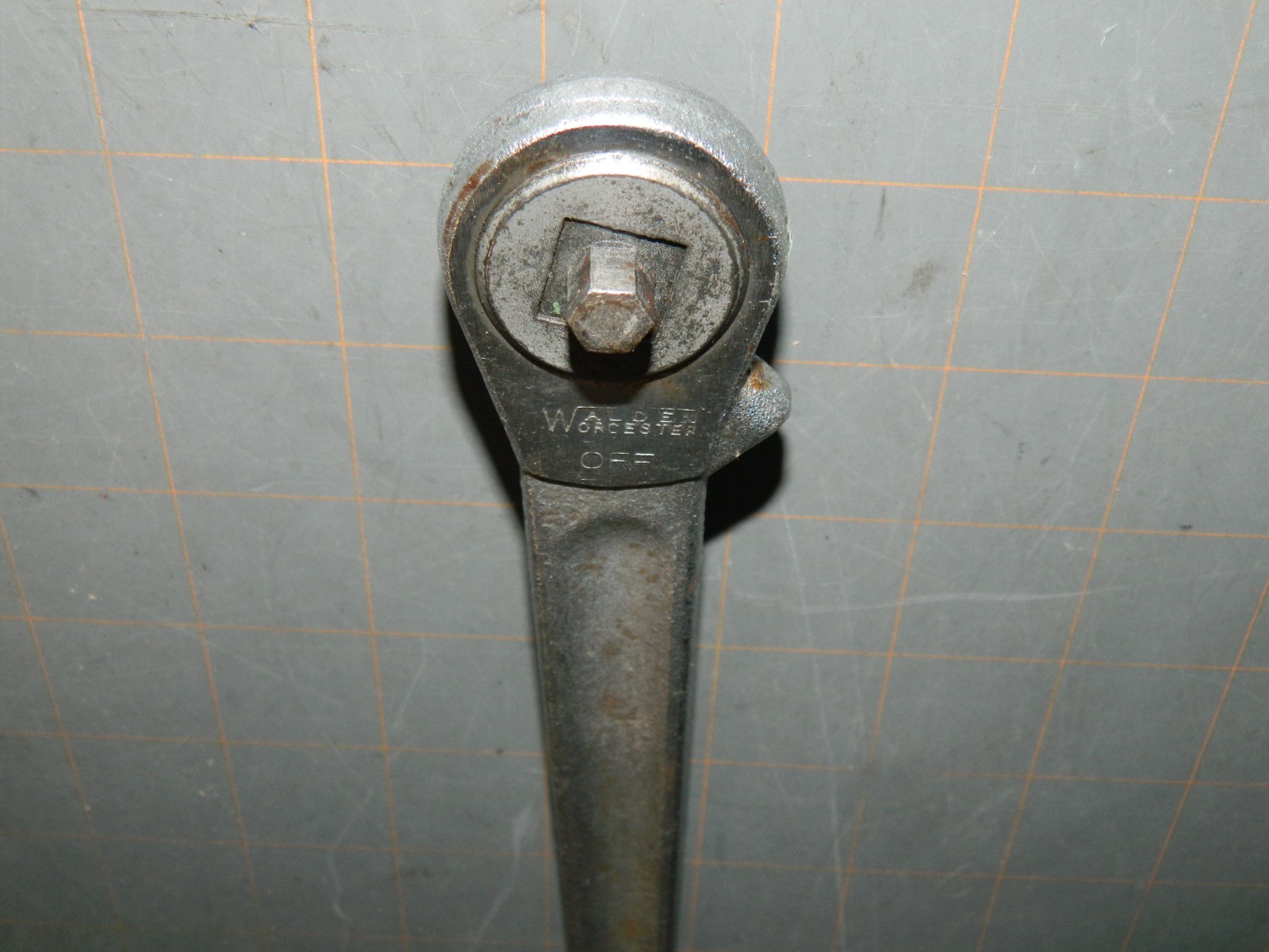 RARE Vintage Walden Worcester X6136 5/16″ Hex Drive Ratchet Wrench USA FREE SHIP