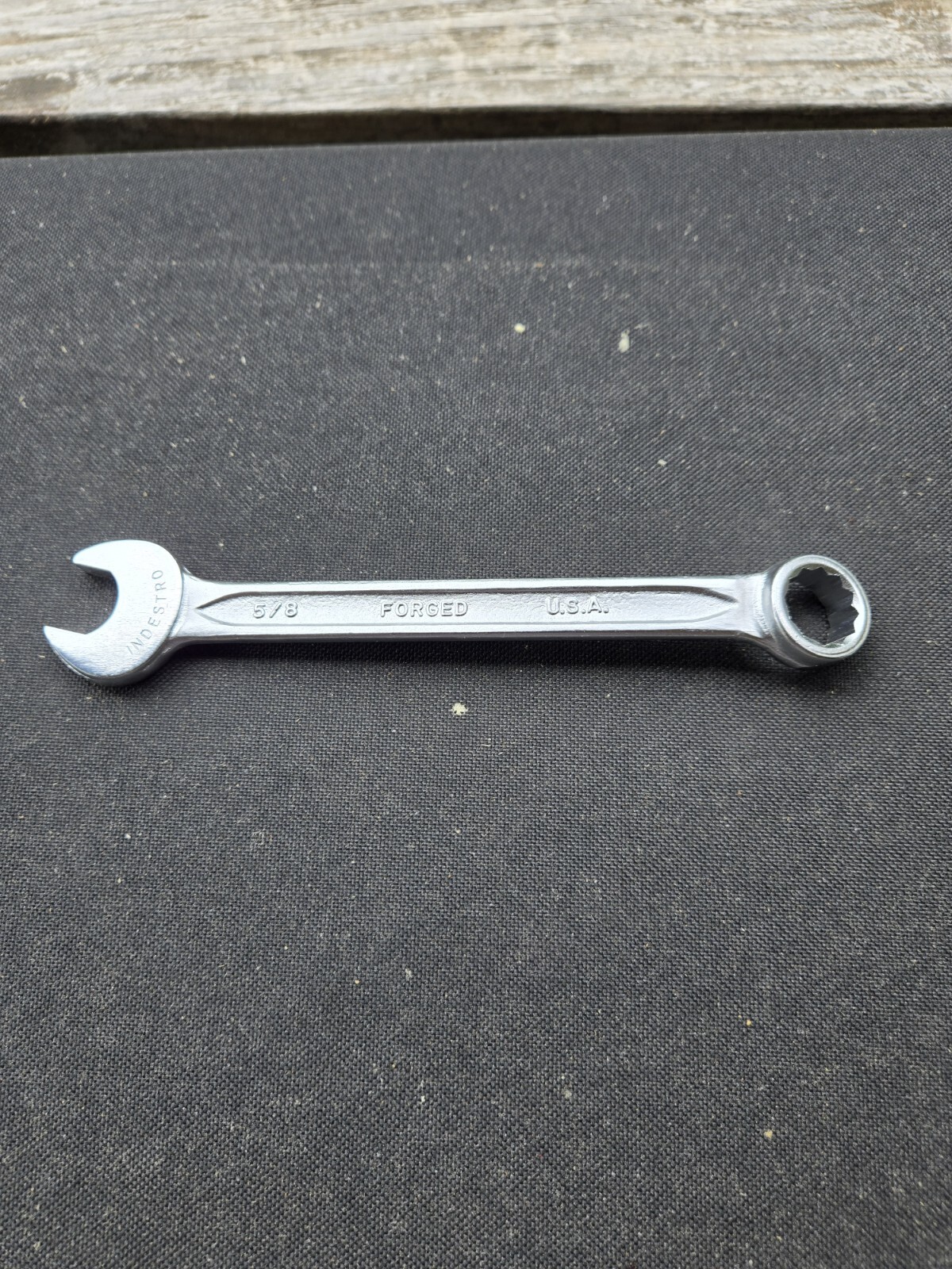 Indestro Model 1075 5/8” Open & Boxed End Combination Wrench 12 Point Box End