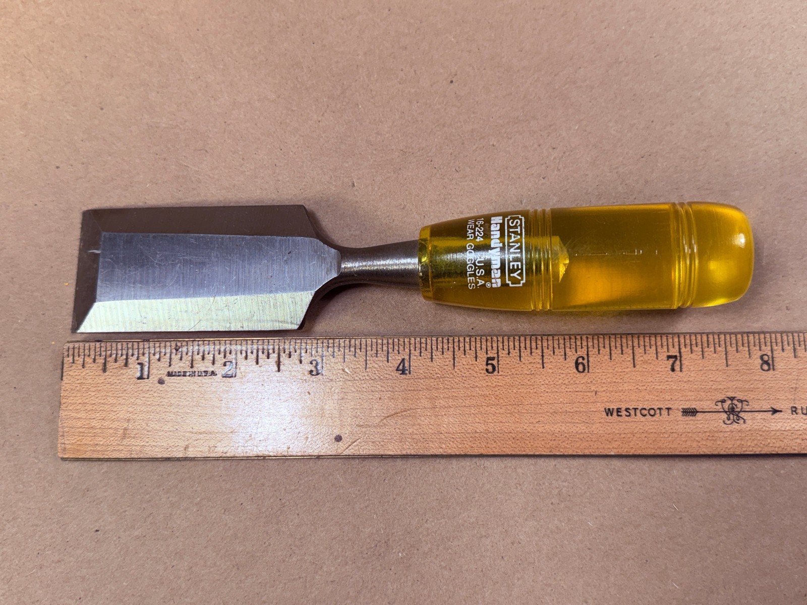 Vintage Stanley Handyman Wood Chisel 1-1/2″ 38mm 16-224 USA – Free Shipping