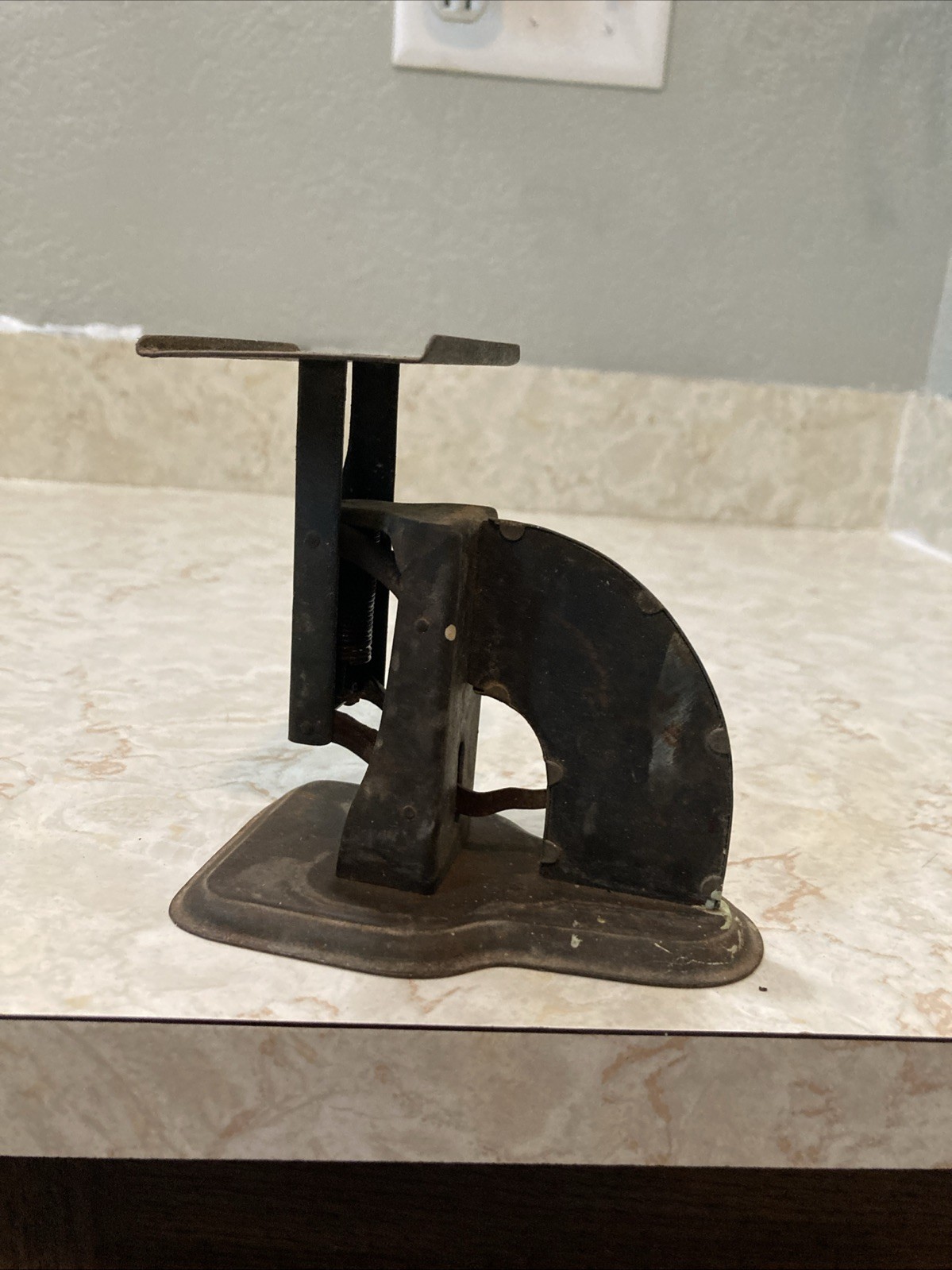 Vintage “The Gem Postal Scale” Early 1900’s Tin Balance Mail Scale Up To 1 Lb.