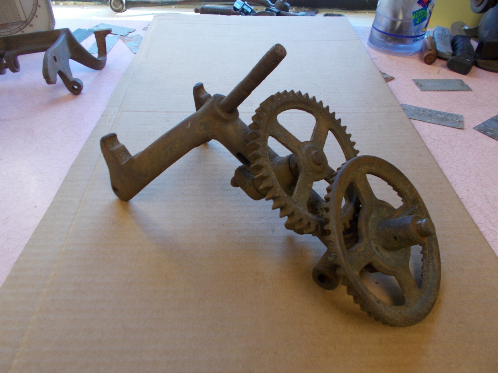 VGT McCORMICK DEERING SICKLE SYTHE SHARPNER TOOL FARM ~ PART ~STEAMPUNK GEARS