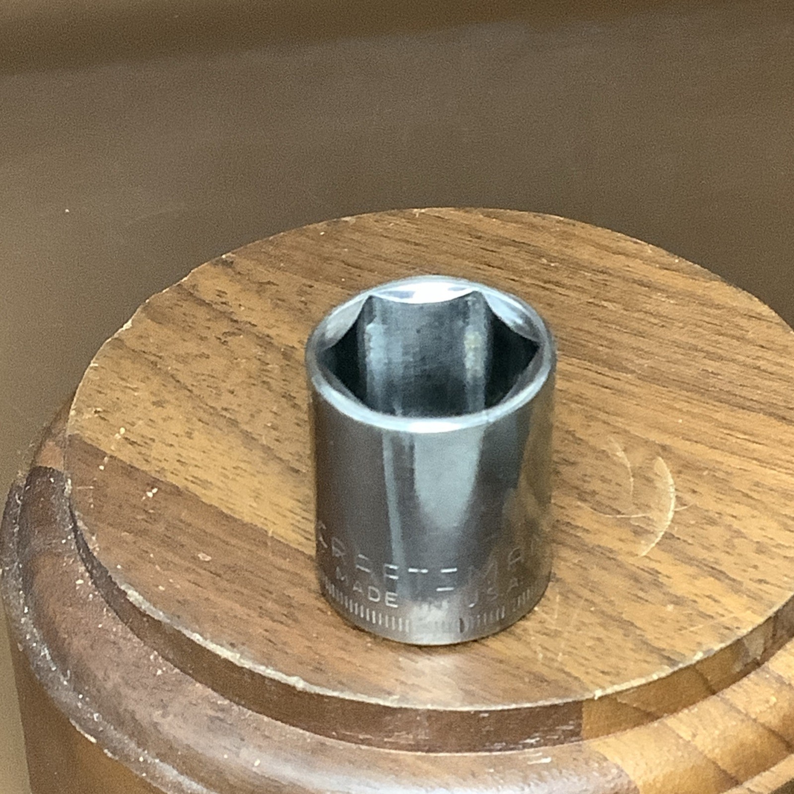 Vintage Craftsman G1 43579 18mm 6 Point Socket 3/8” Drive USA