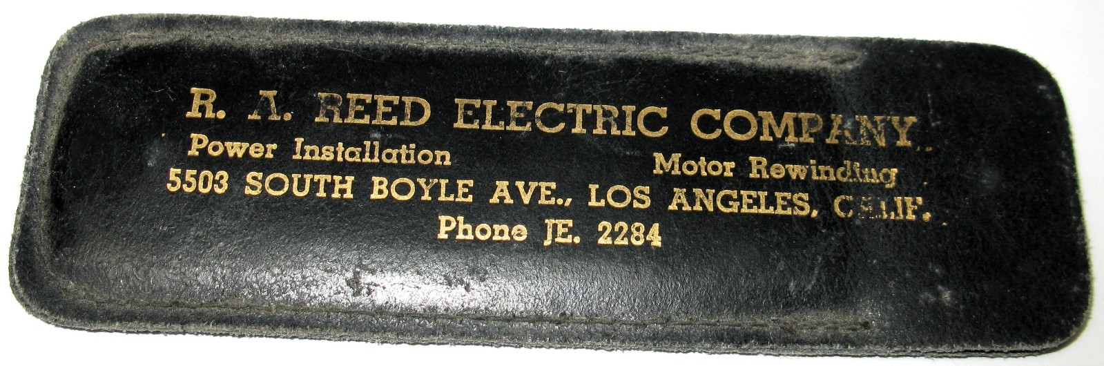 The Executive Pocket Pal Stainless Steel Reed Electric Co. Los Angeles, Calif.