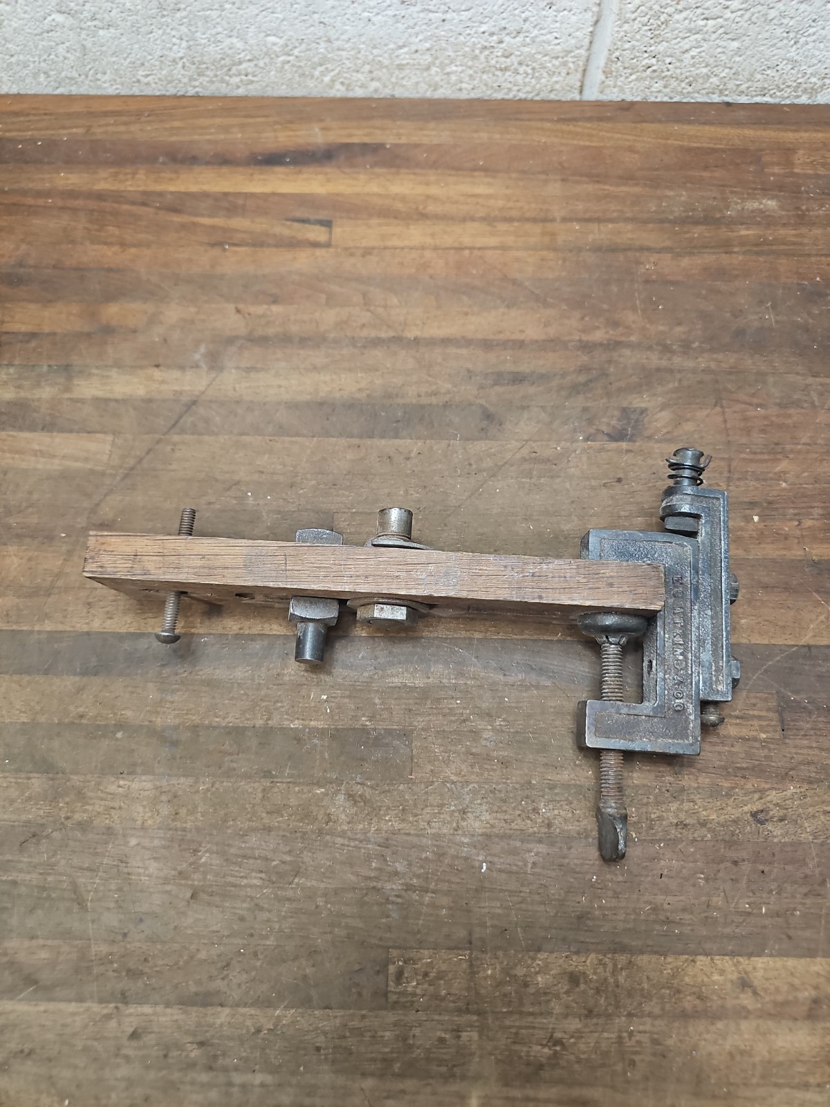 PP63- antique May 12 1908 Patent EC Atkins & Co Saw Set Tool Clamp Type