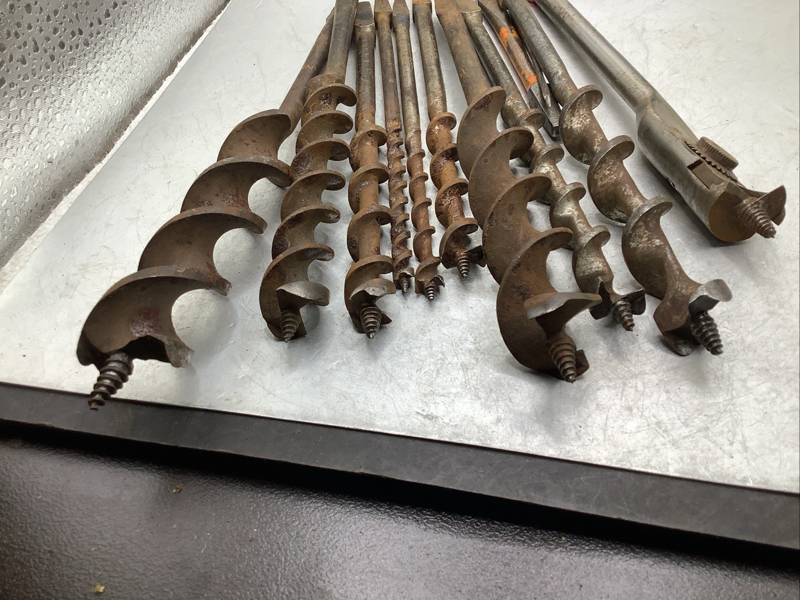 (12) Vintage Brace Auger Bits IRWIN MILLERS FALLS CRAFTSMAN SNELL PEXTO