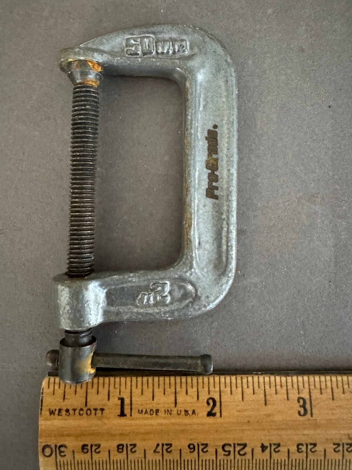 LOT OF 7 MACHINIST VARIOUS SIZE C-CLAMPS KLEIN, CINCINNATI, B&C, ALLTRADE VTG
