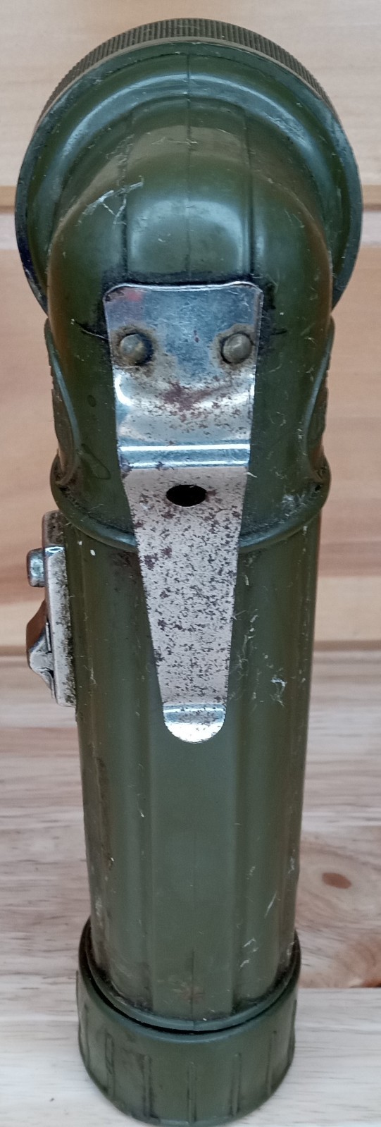Vintage USALite 90° Green Flashlight New York USA – Dirty Needs Cleaning
