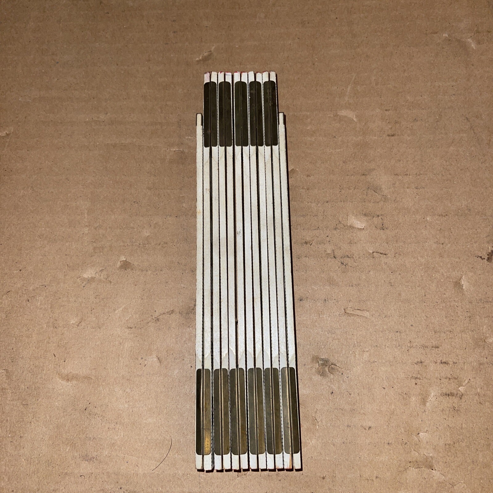 NOS LUFKIN USA No 066 RED END Spring Joint 72 In Folding Ruler Vintage Square