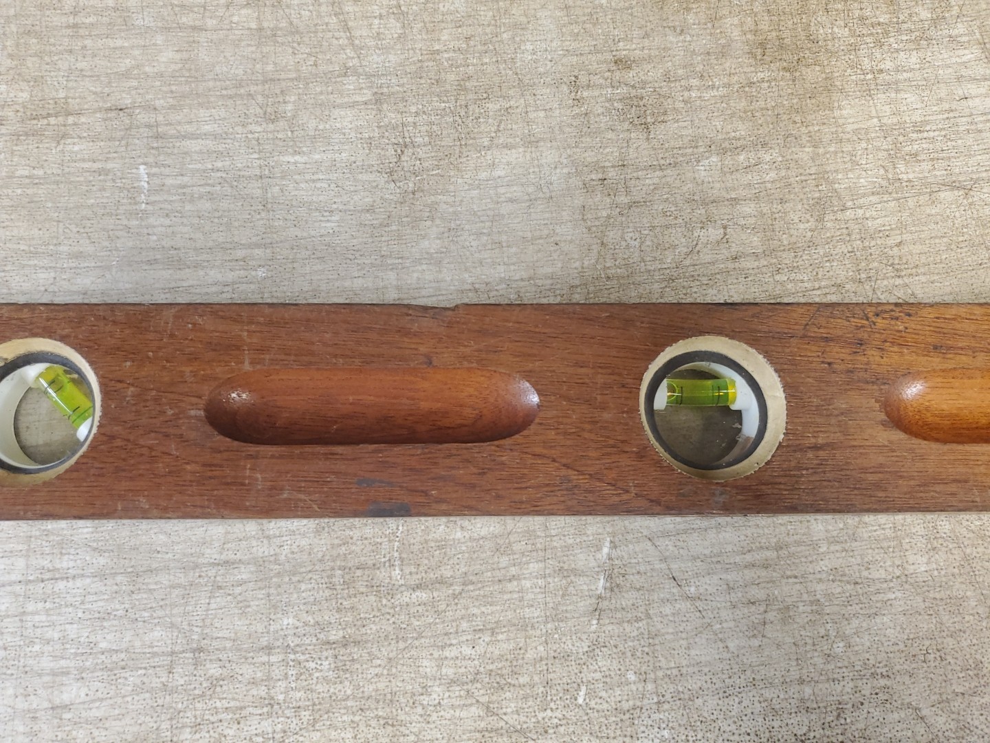Vintage 24″ LEVEL PORT AUSTIN LEVEL & Tool 3-Bubble Wood 118T24