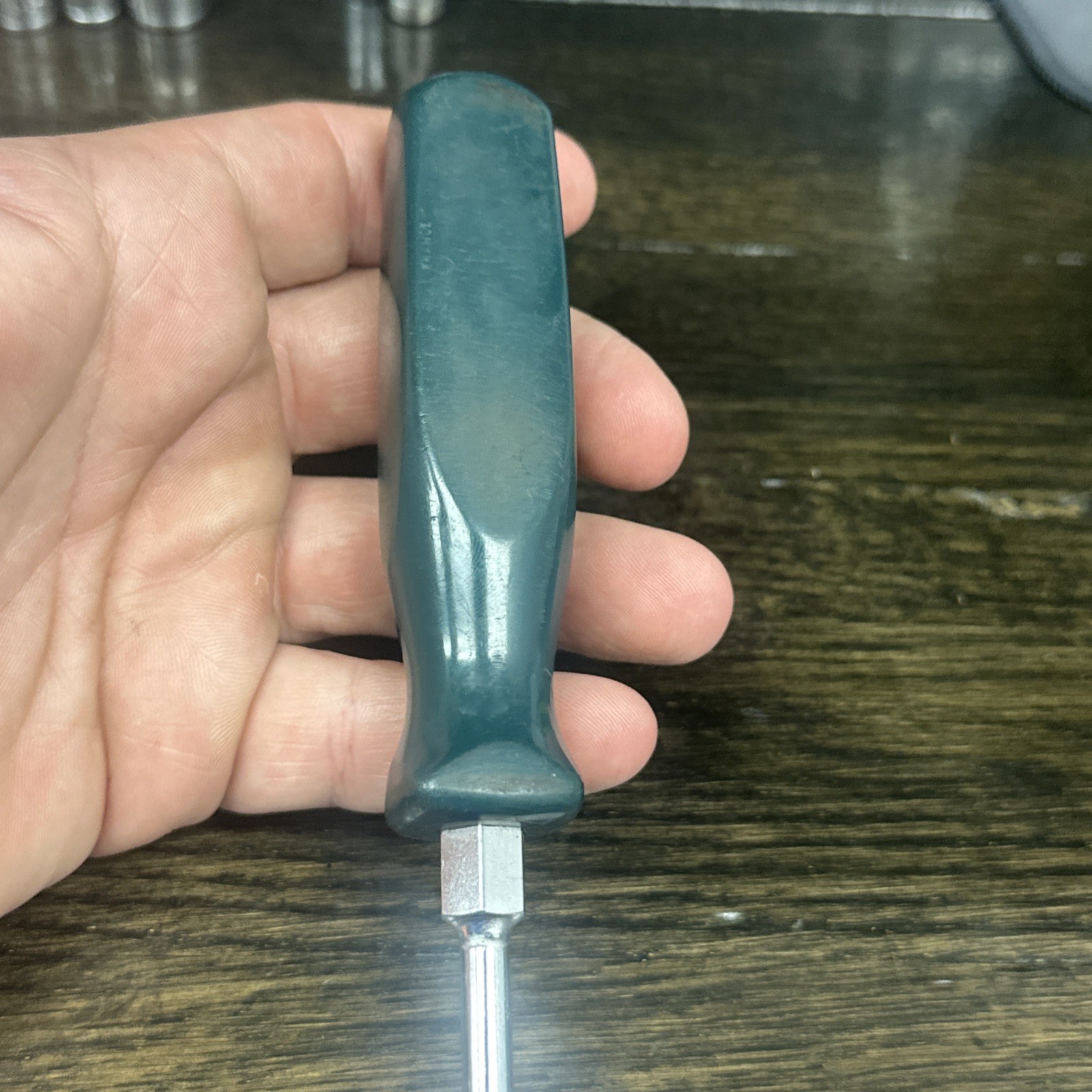 Vintage S-K , Green Hard Plastic Handle, France Flat Head