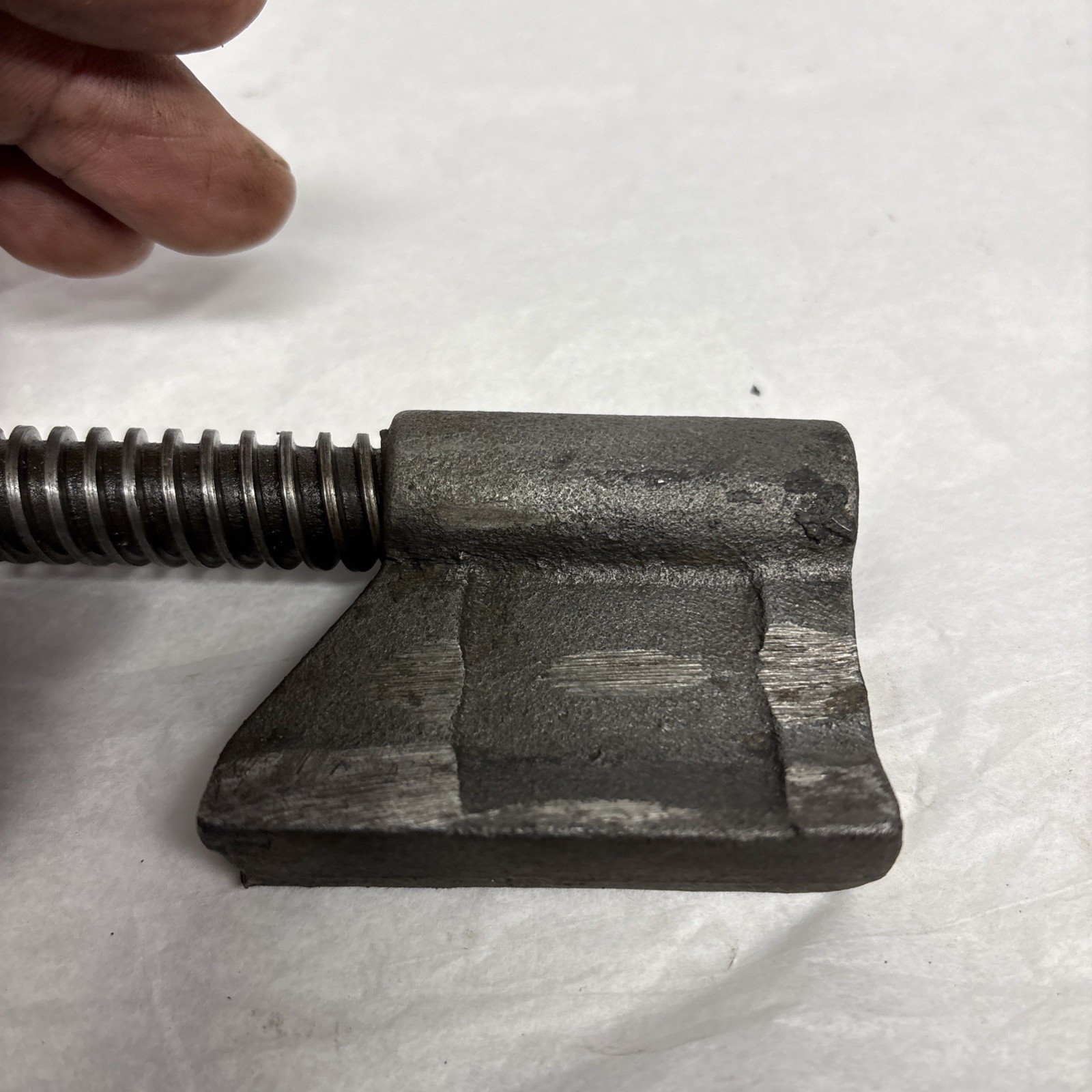 Vintage Chas Parker No. 973 Bench Vise Jack Screw Spindle Shaft Handle Assembly