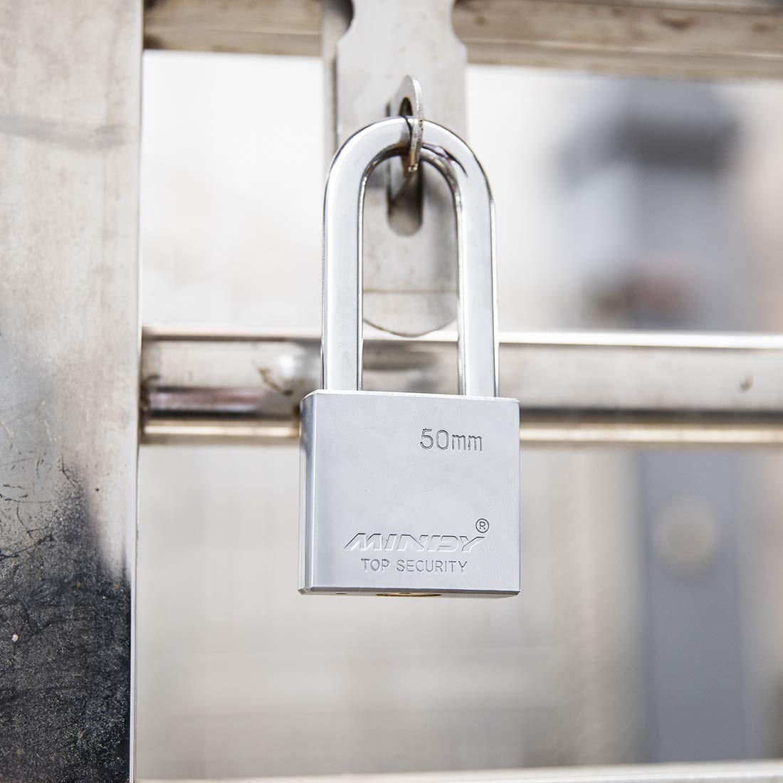 50mm Long Shackle Padlocks for Outdoor Use All Weather Resistant, Alloy Steel