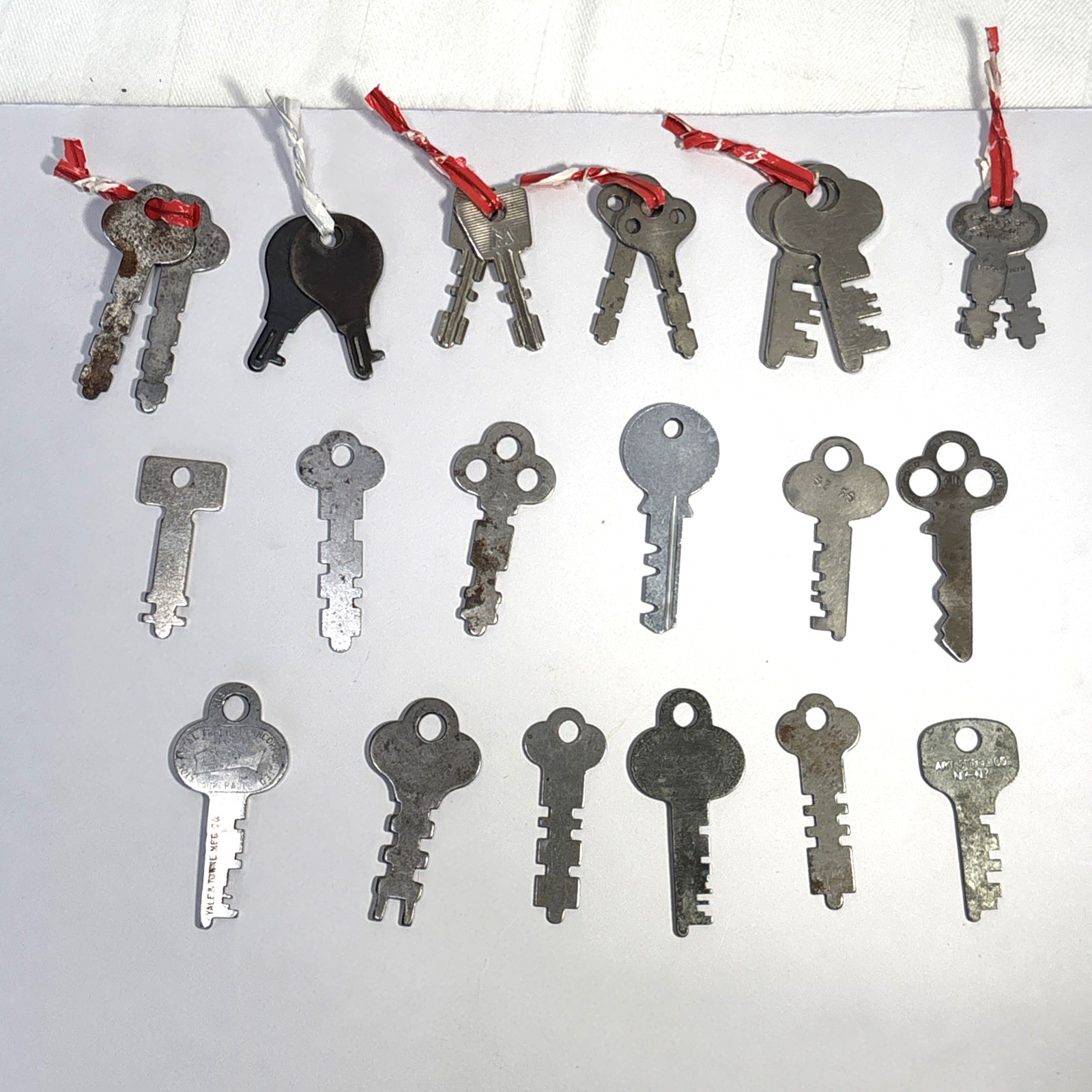 Flat Lock Keys Lot of 24 – Antique + Vintage + Others
