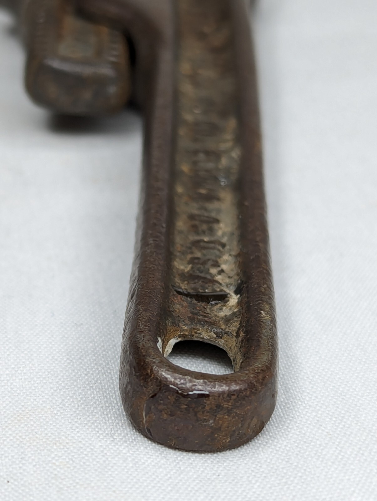 Vintage Ridgid 8″ Pipe Wrench The Ridge Tool Co. Elyria O USA