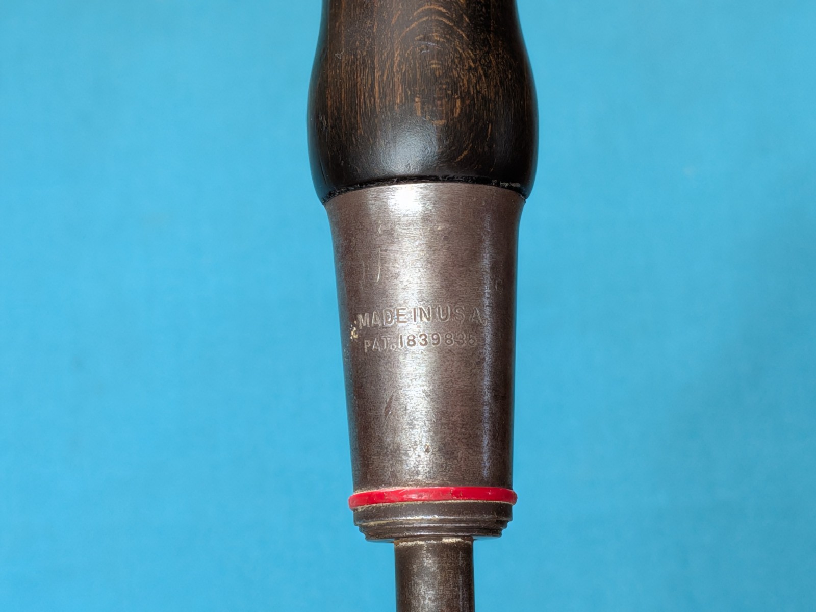 VTG Stanley Hurwood Red Band 8″ x 3/8″ Flathead Screwdriver Cook’s Pat. 1839835