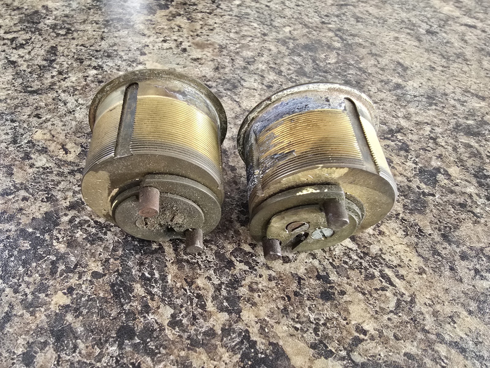 Set Of 2 Folger Adams Mogul locks. Keyed Alike. Working Keys