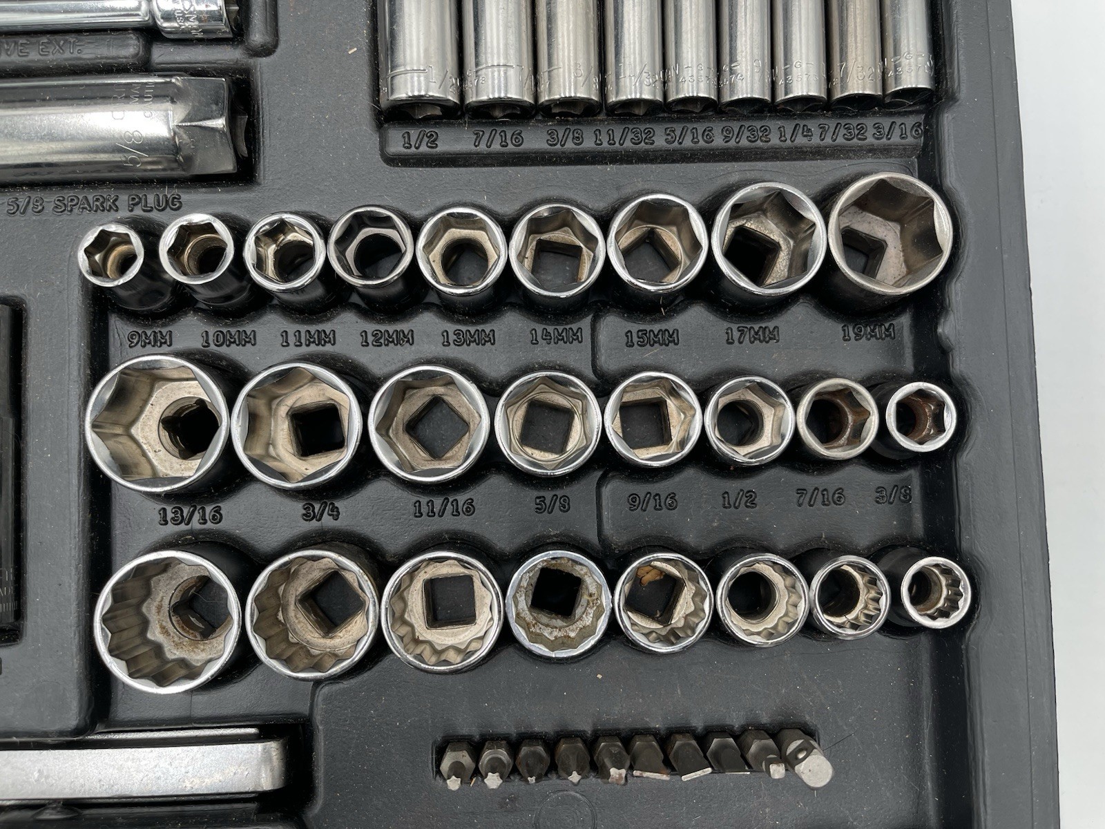 Sears Craftsman 33618 107pc Metric & SAE Socket Set 1/4″ 3/8″ 1/2″ Drive USA