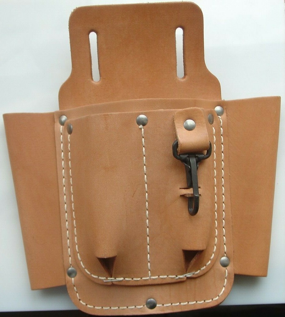 Chace Leather Tool Belt Carrier Pouch Holder Fall River MA MASS Free Shipping
