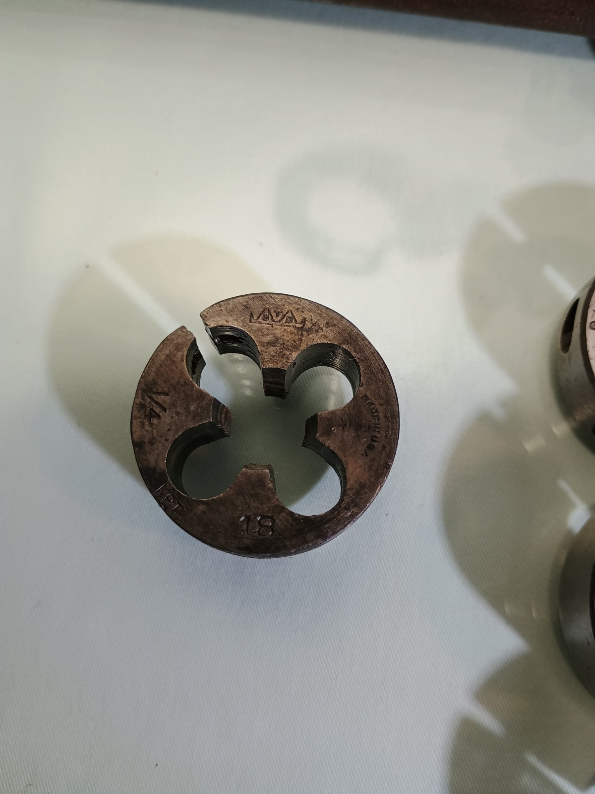 Vintage Greenfield Mass Die Handle & GTD Dies, Including Verities Of Other Dies