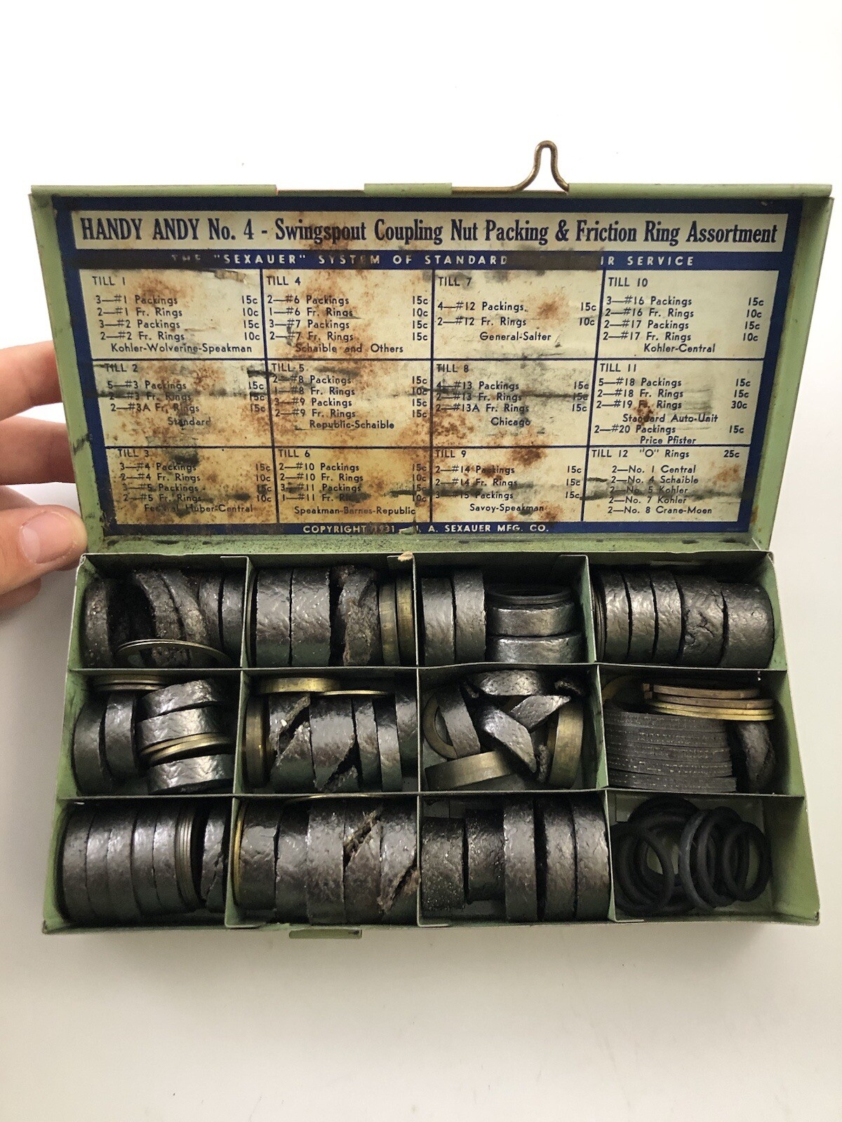 Vintage plumber supplies Handy Andy VB7