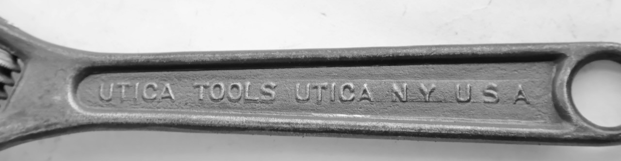 (2) Adjustable Wrenches – 8” Utica Tools + 10” Diamond A210 – Mt Top Tools