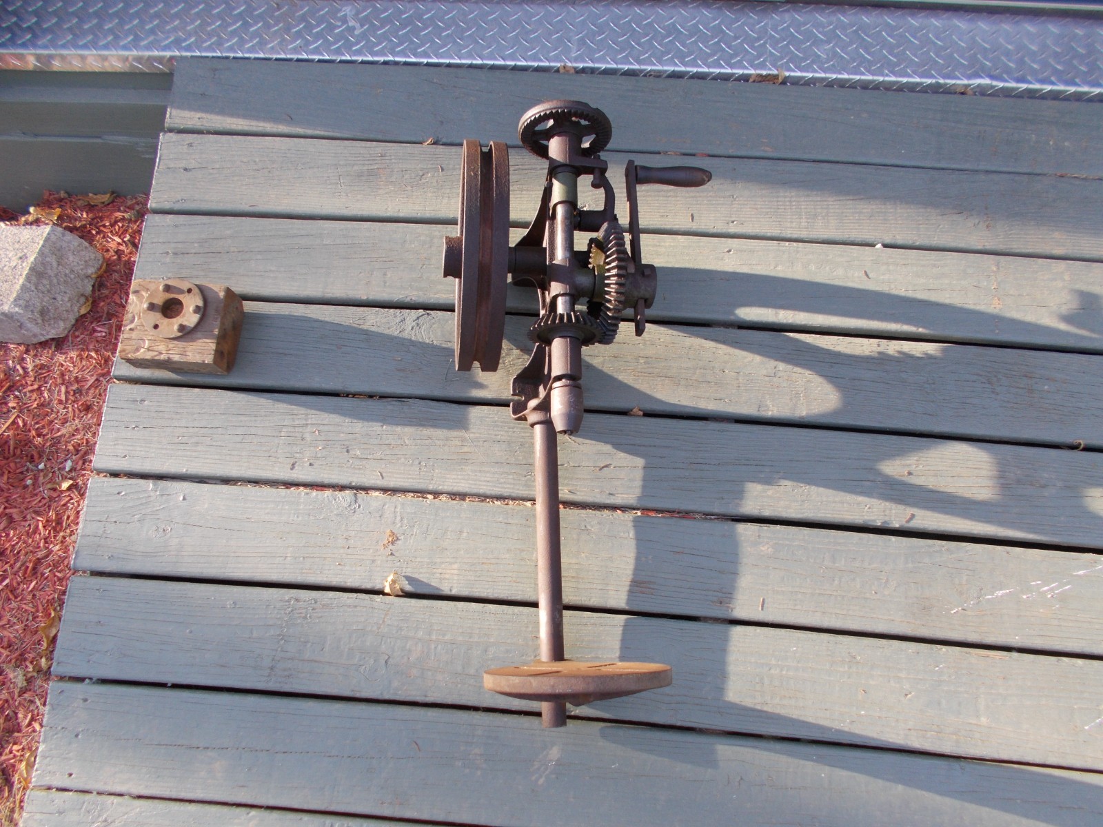 Antique Blacksmith Manual Post Drill Press, works – Pd 20