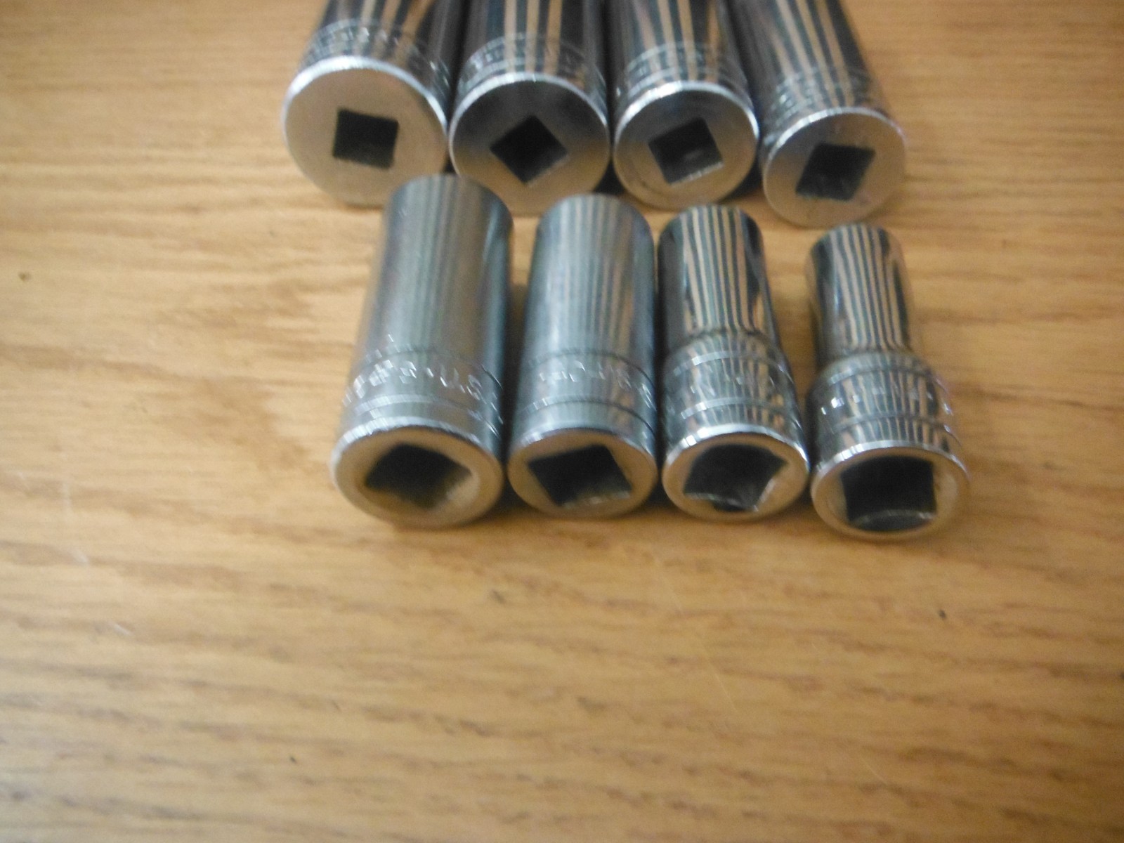 S-K TOOLS 3/8″ Drive SAE Deep Socket Set (8) Pieces 3/8 – 13/16″ – 6 Point – USA