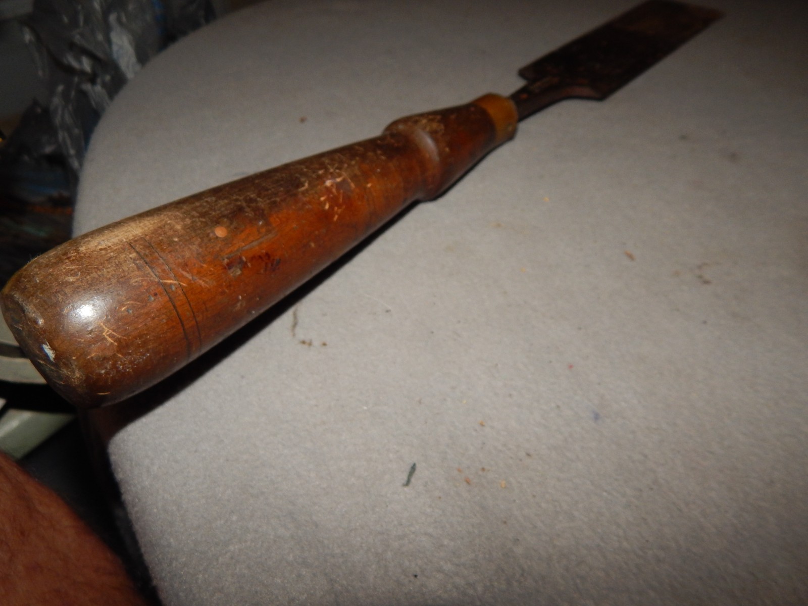 Vintage Large 18″ W ? Butcher Cast Steel Chisel Sheffield England Estate Find