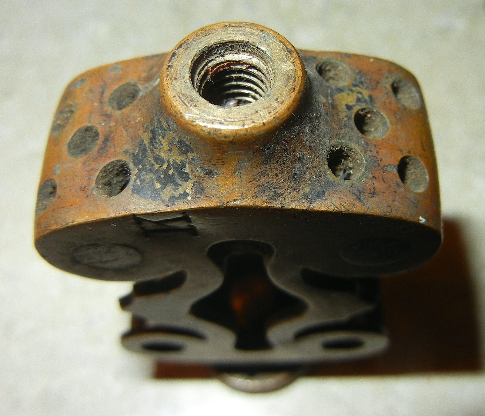 ANTIQUE KNOWLSON & KELLY BRASS & EBONY TRAMMEL POINTS