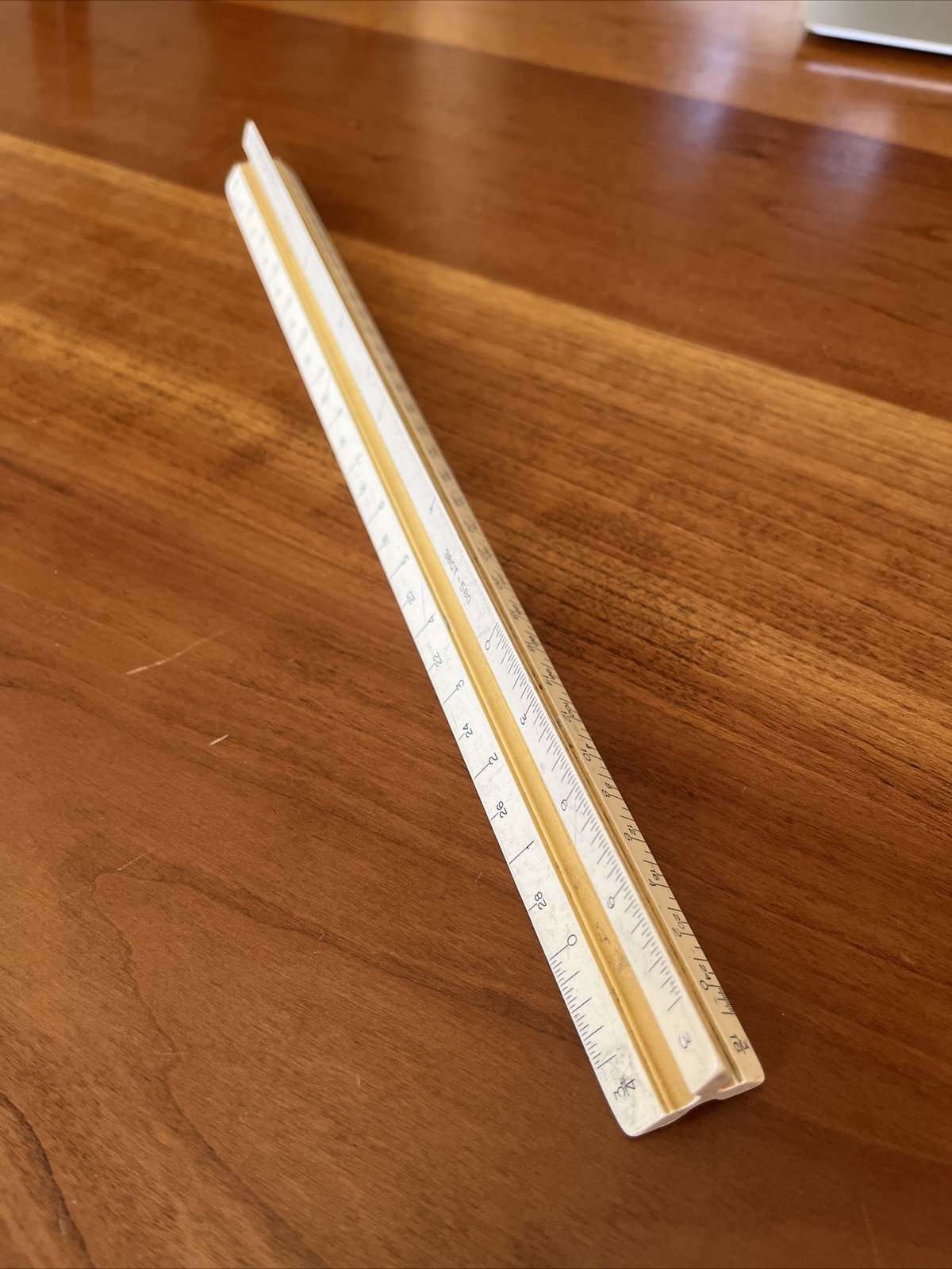 Teledyne Post Hemmi Japan 38CT 580 Vintage 3 Sided Drafting Engineer Ruler