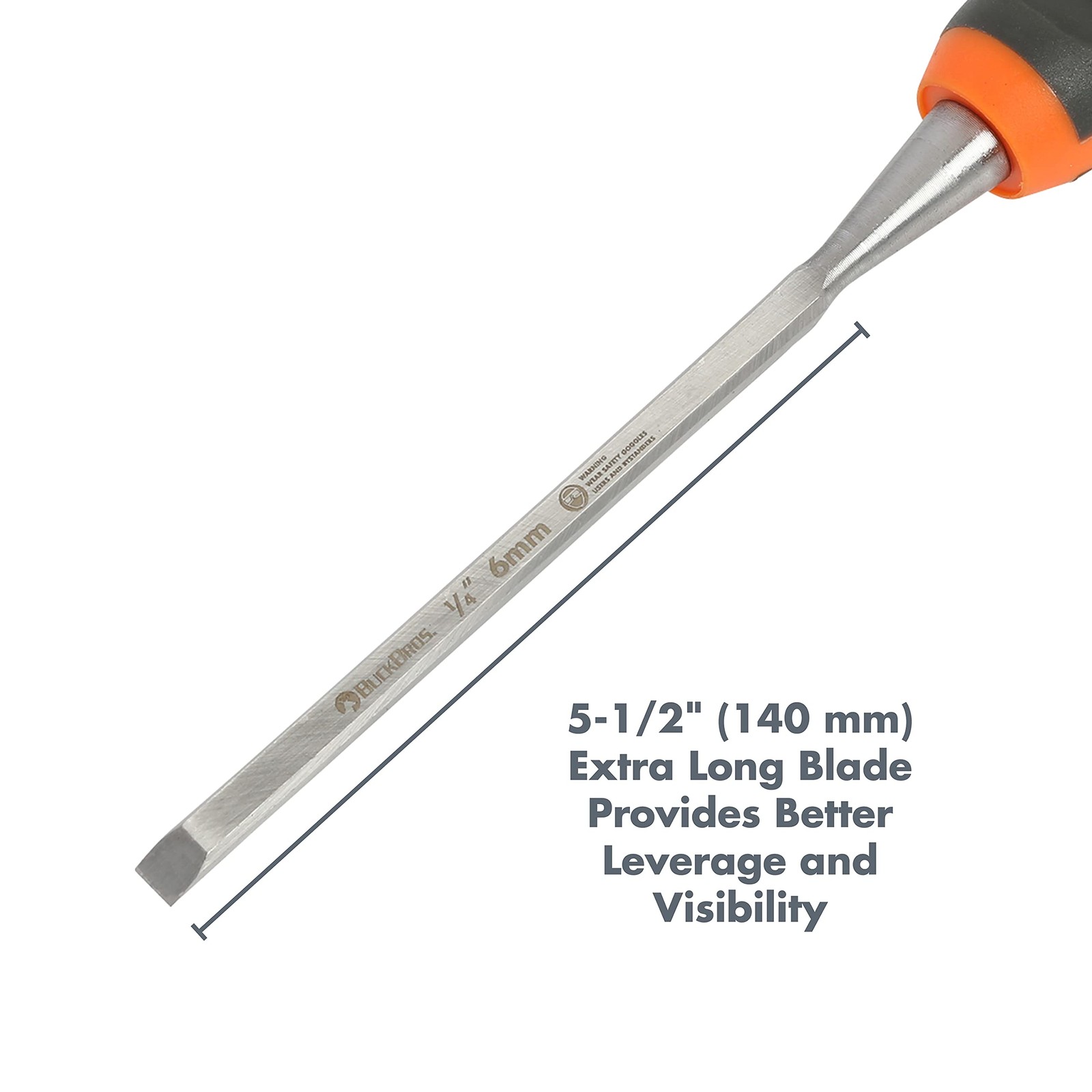 Buck Brothers 74711 Wood Chisel 1/4 Inch, For Trim, Carving, and Detail Work,…