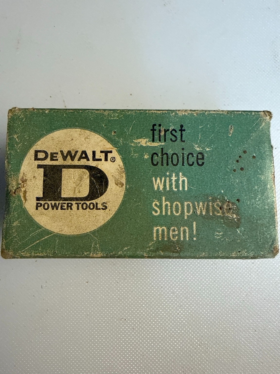 Vintage DeWalt No 201262 R.H. Adapter Empty Box 1/2-20 Tool Accessory