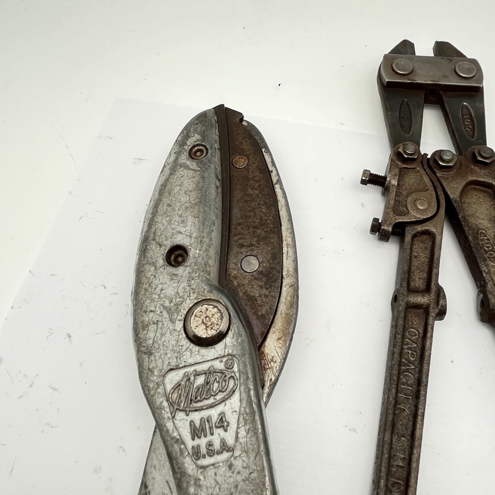 Vintage MALCO M14 Shear & MCC Model-31 300mm Crimper Cutter Japan