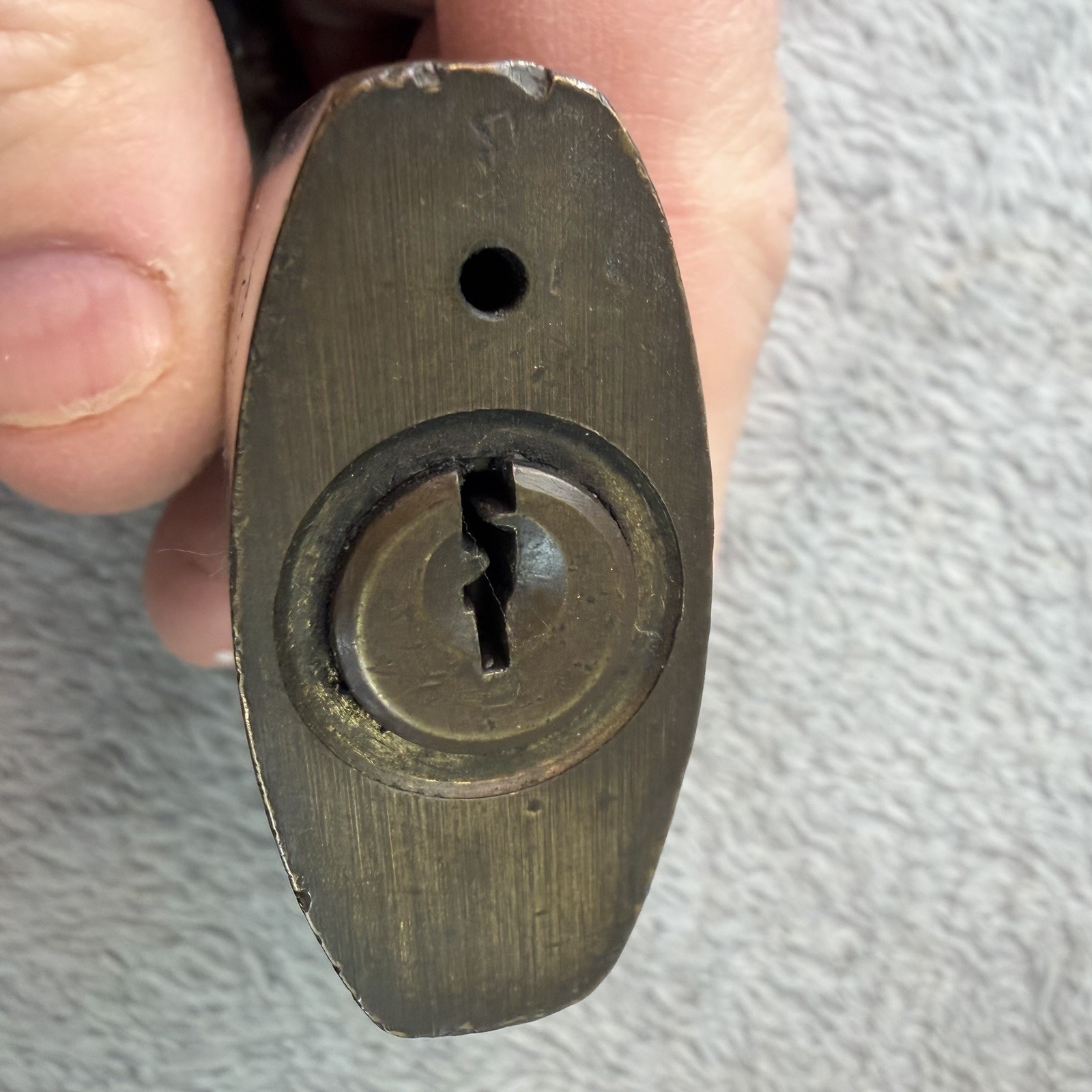 Vtg Russwin Solid Brass 3″ Padlock & 2 Key Combo Hardened Steal Shank B74