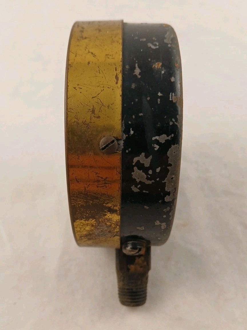 Antique/Vintage 1920s Brass Jas P Marsh Absopure Frigerator Gauge-Steampunk-RARE