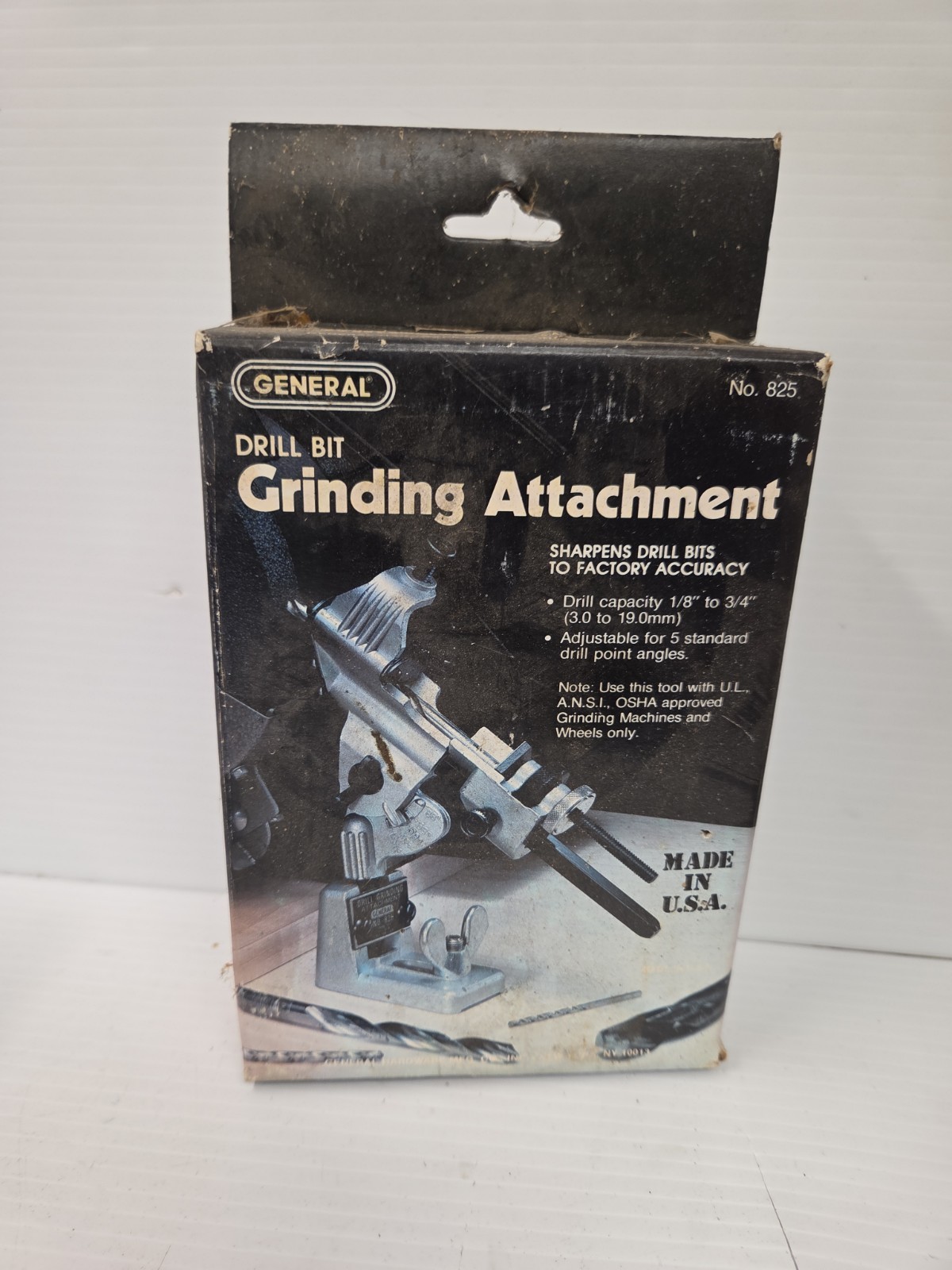 General No. 825 Drill Grinding Attachment Sharpener Work Tools Construction