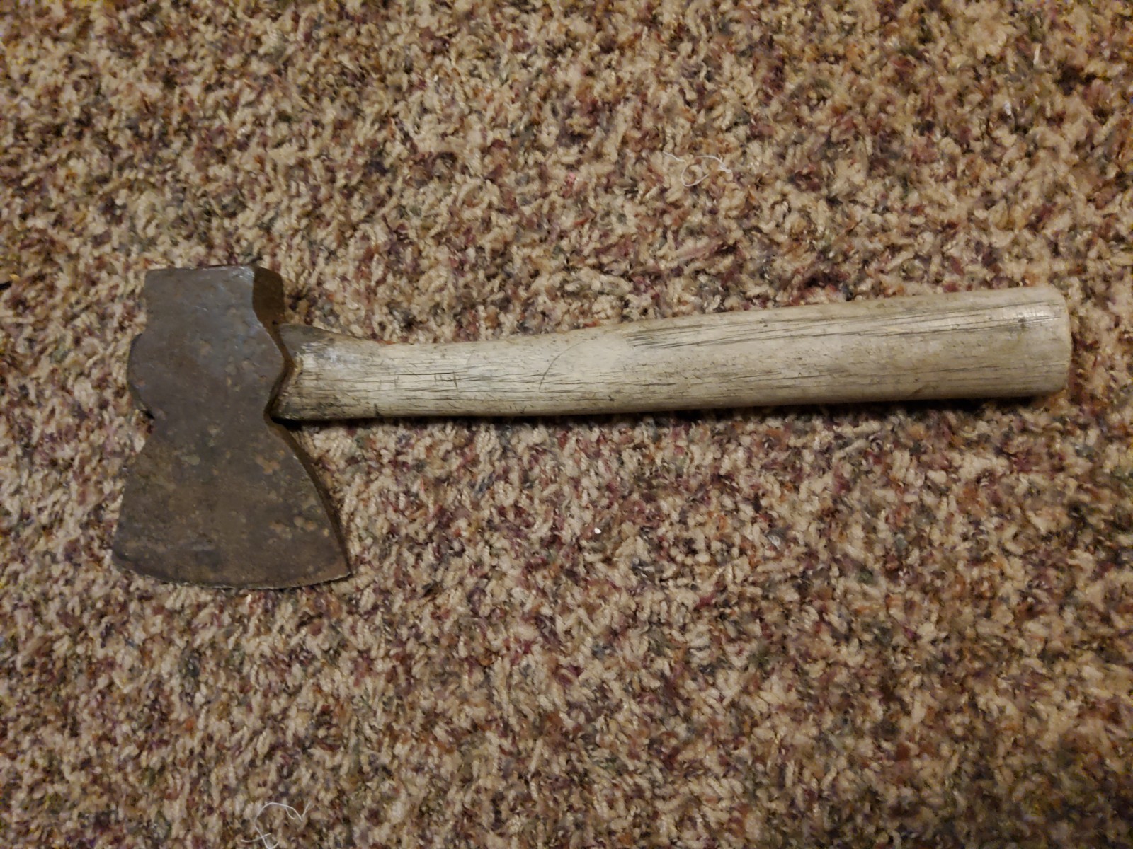 Vintage Broad Hatchet Carpenter Hewing Axe Hand Tool Vintage Wood Handle