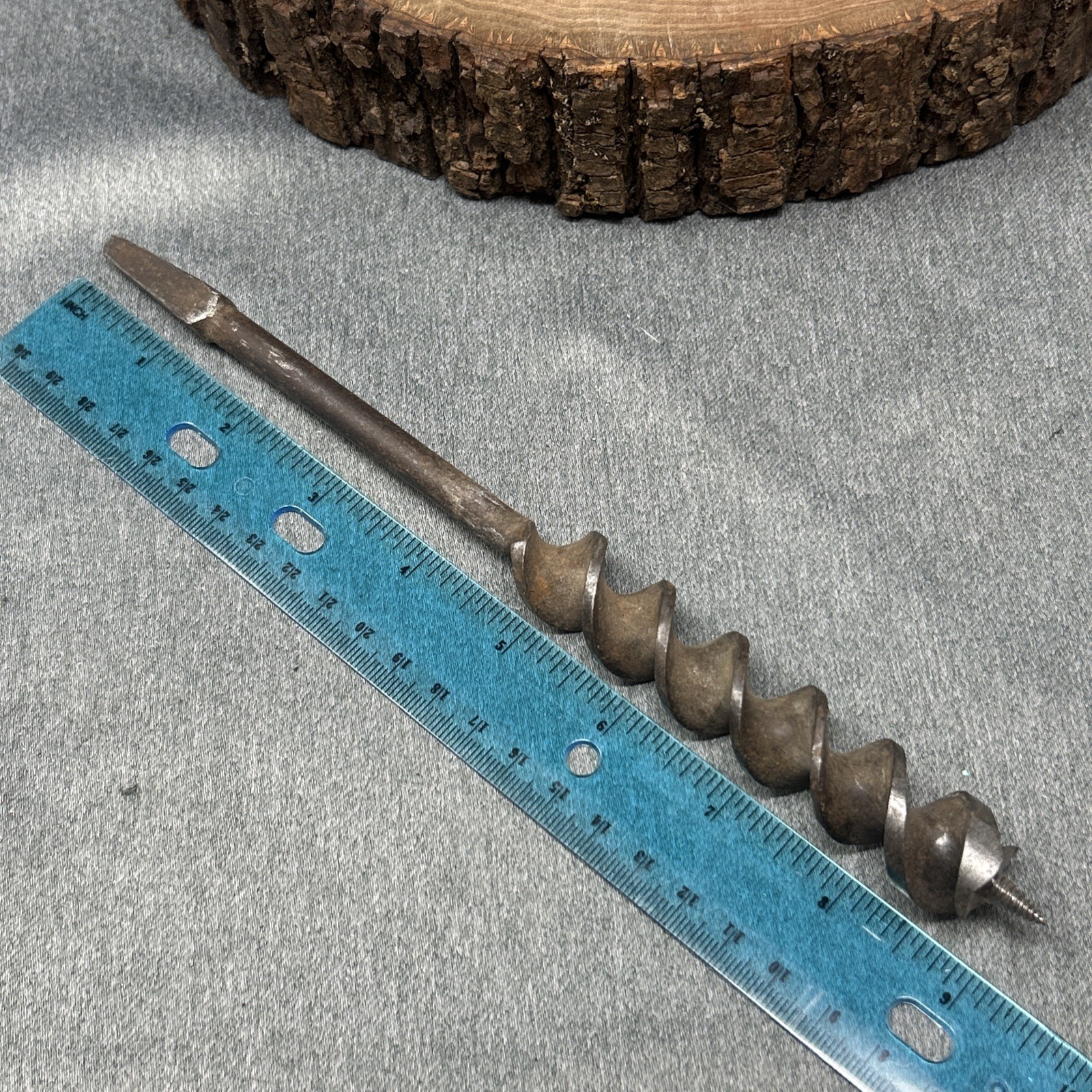 Antique Russell Jennings Cast Steel No 13 Auger Bit 13/16″ Woodworking Tool
