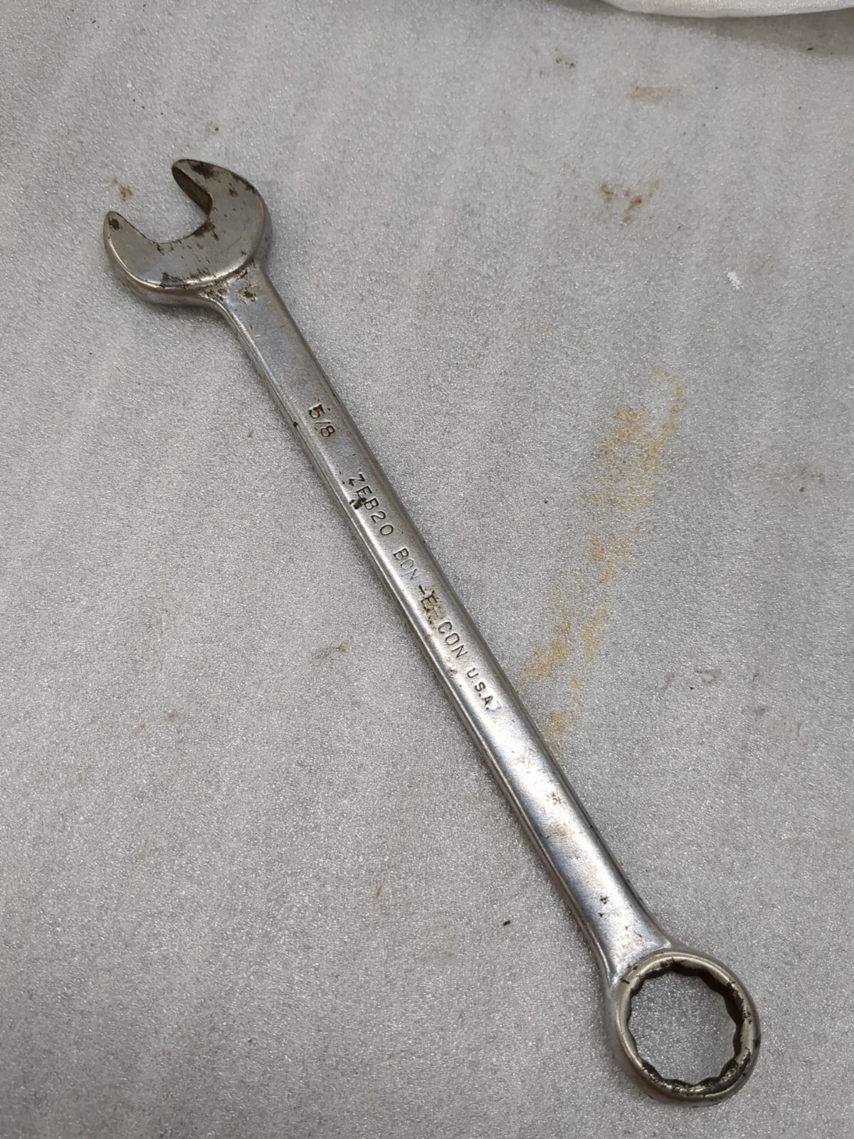 Vintage Bonney 5/8” Combination Wrench 12 Point ZEB 20 BON-E-CON USA