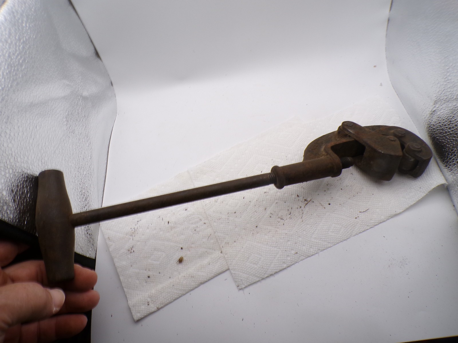 Vintage Nye Tool Works Chicago Ill Saunders # 1 Pipe Cutter 14″
