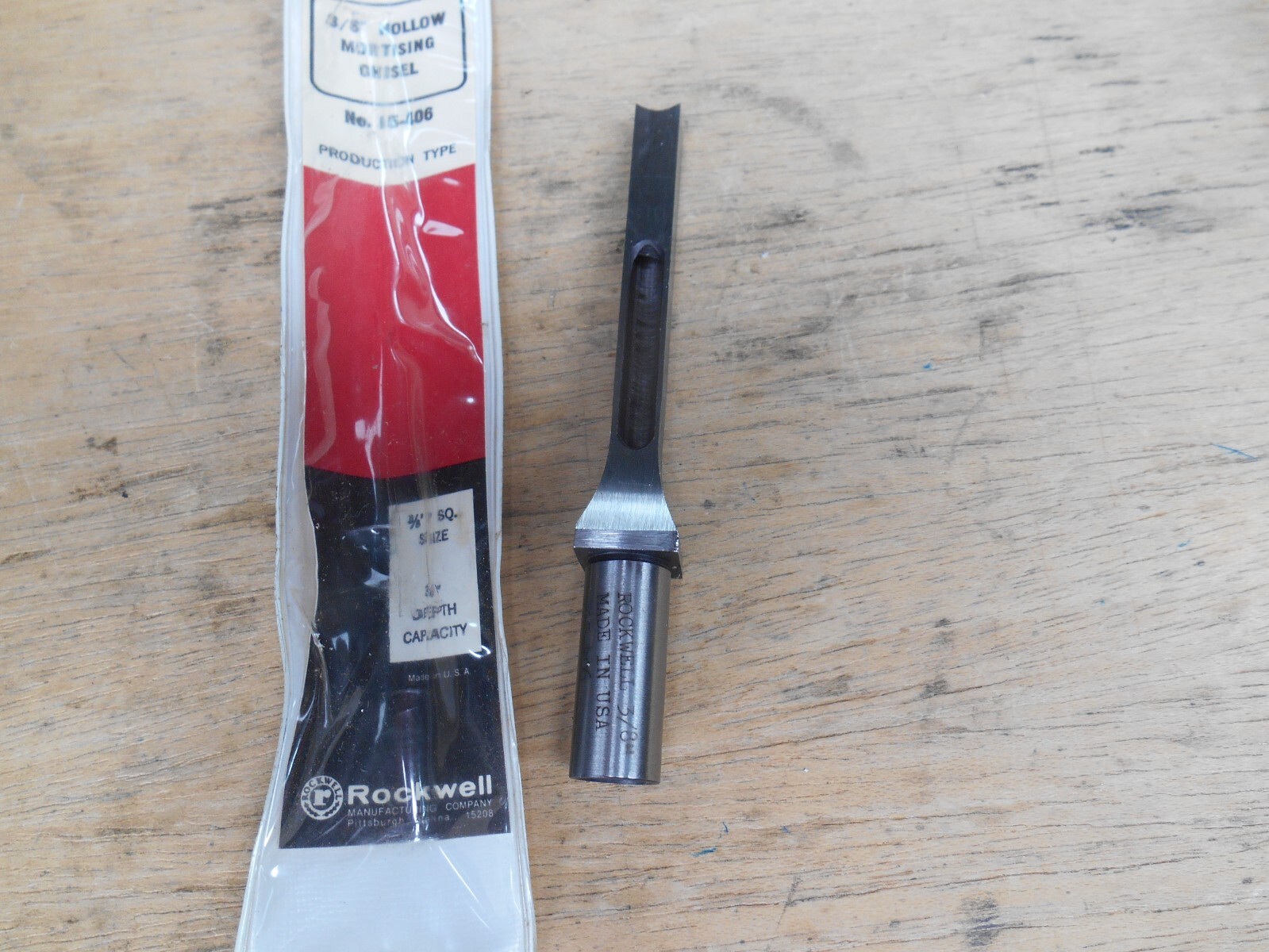 DELTA ROCKWELL 3/8″ HOLLOW MORTISING CHISEL 15-406